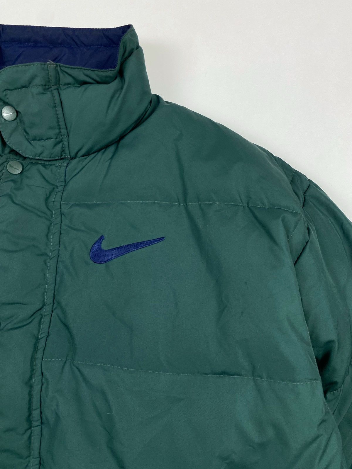 Vintage 1990’s Vintage Nike Big Swoosh Puffer Jacket Size US L / EU 52-54 / 3 - 3 Thumbnail