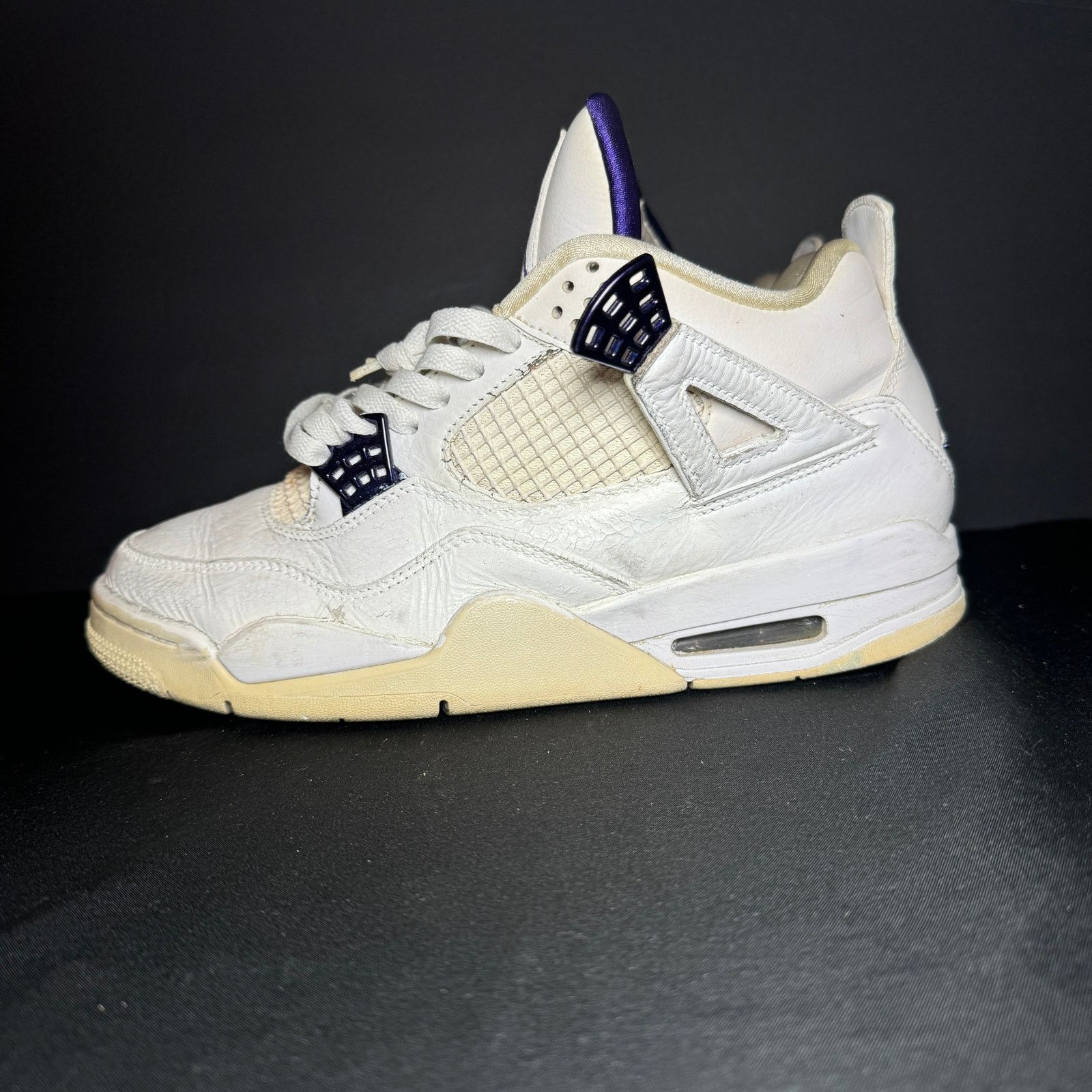 Jordan Brand × Nike Size 9 - Nike Air Jordan 4 Retro Purple Metallic Men's Shoes Size US 9 / EU 42 - 9 Thumbnail