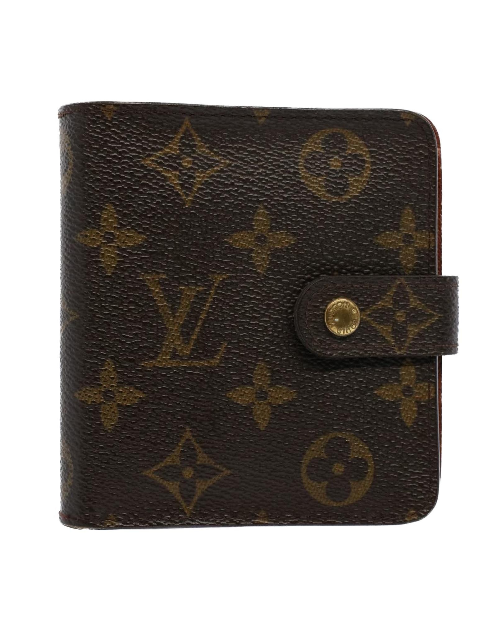 image of Louis Vuitton Authentic Monogram Compact Zip Wallet, Women's