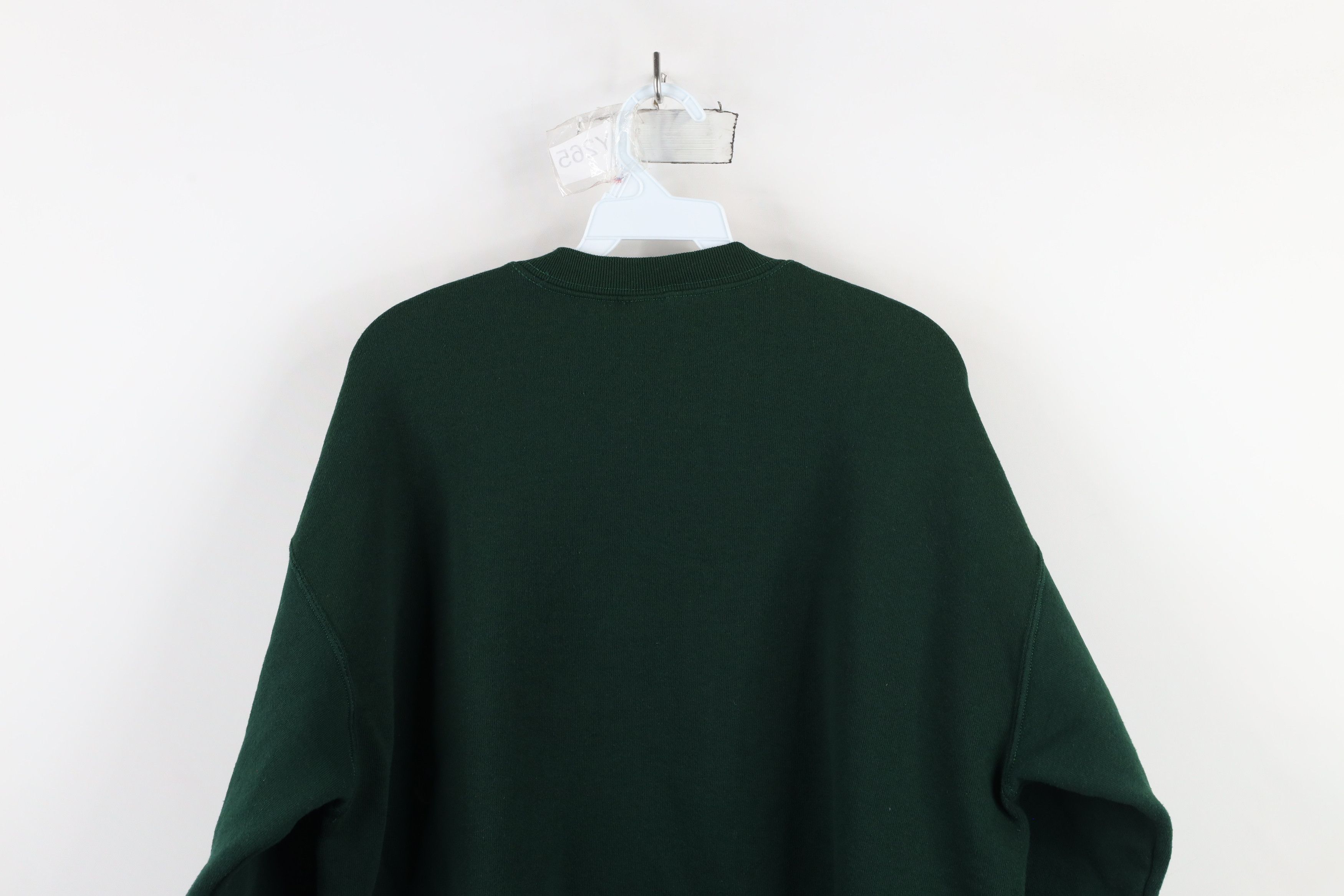 Vintage Vintage 90s Streetwear Crewneck Sweatshirt Hunter Green Size US L / EU 52-54 / 3 - 6 Thumbnail
