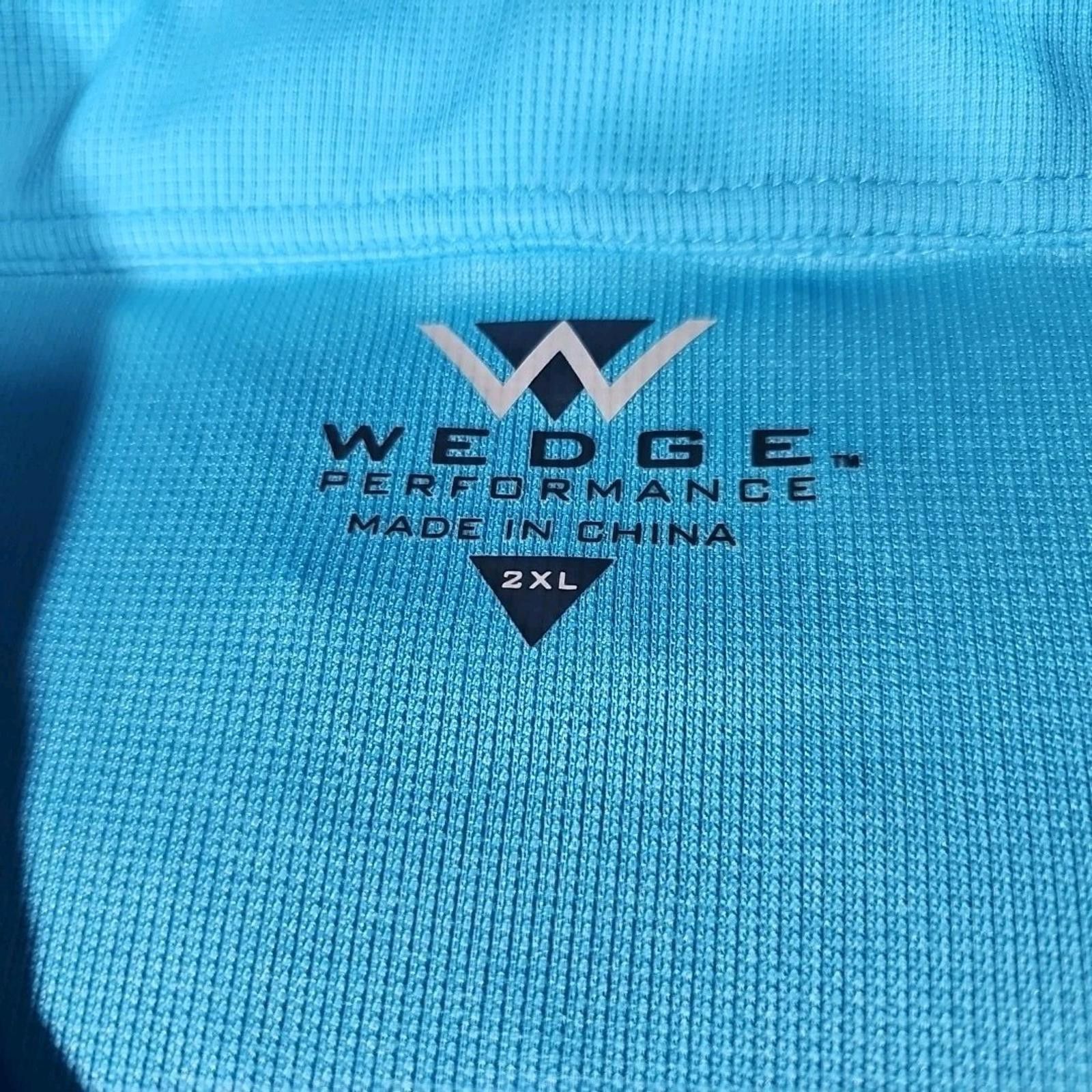 Other Wedge Performance Golf Polo Shirt Blue 2XL Size US XXL / EU 58 / 5 - 2 Thumbnail