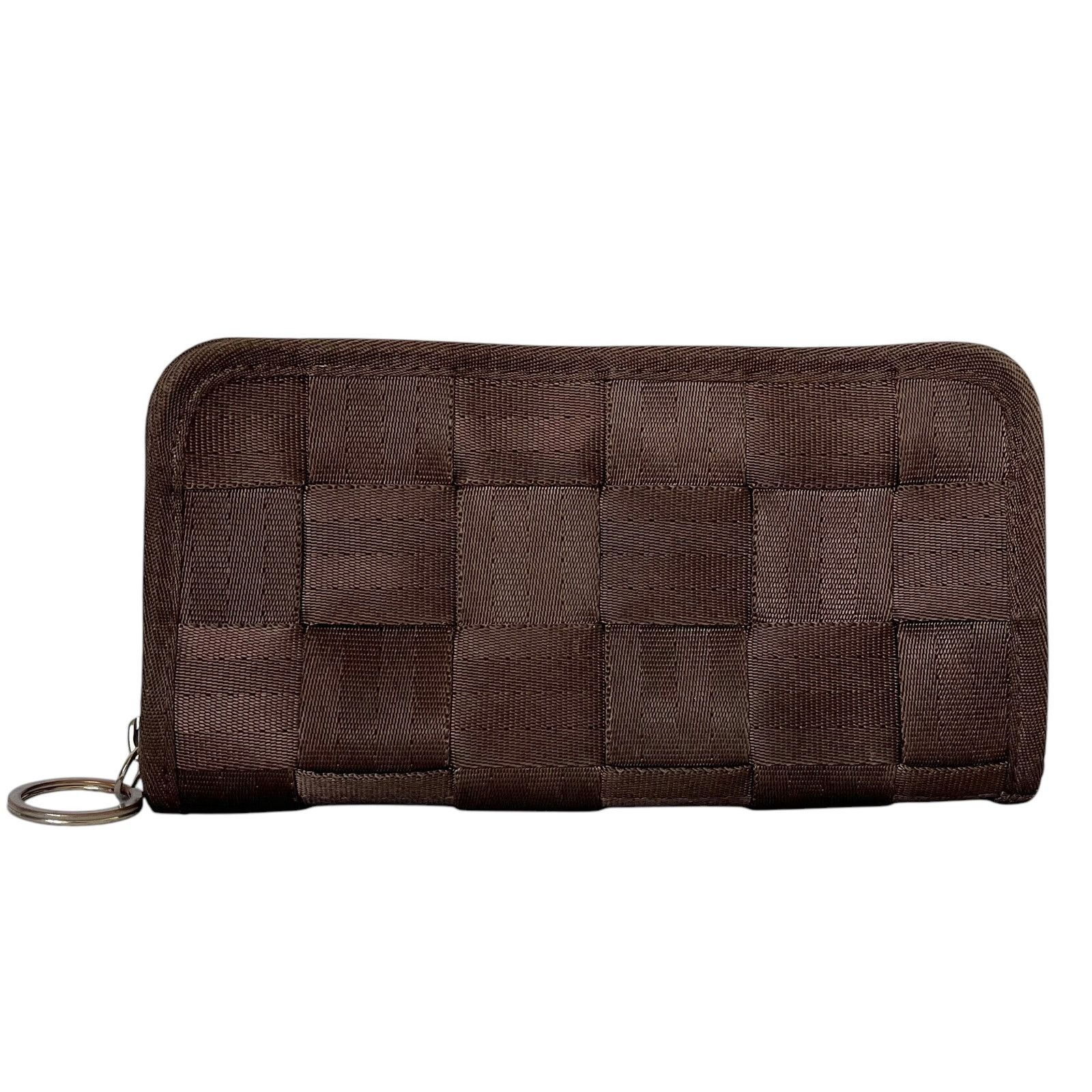 Harveys Seatbelt Bag Brown Zip-Around Long Wallet Clutch Bag