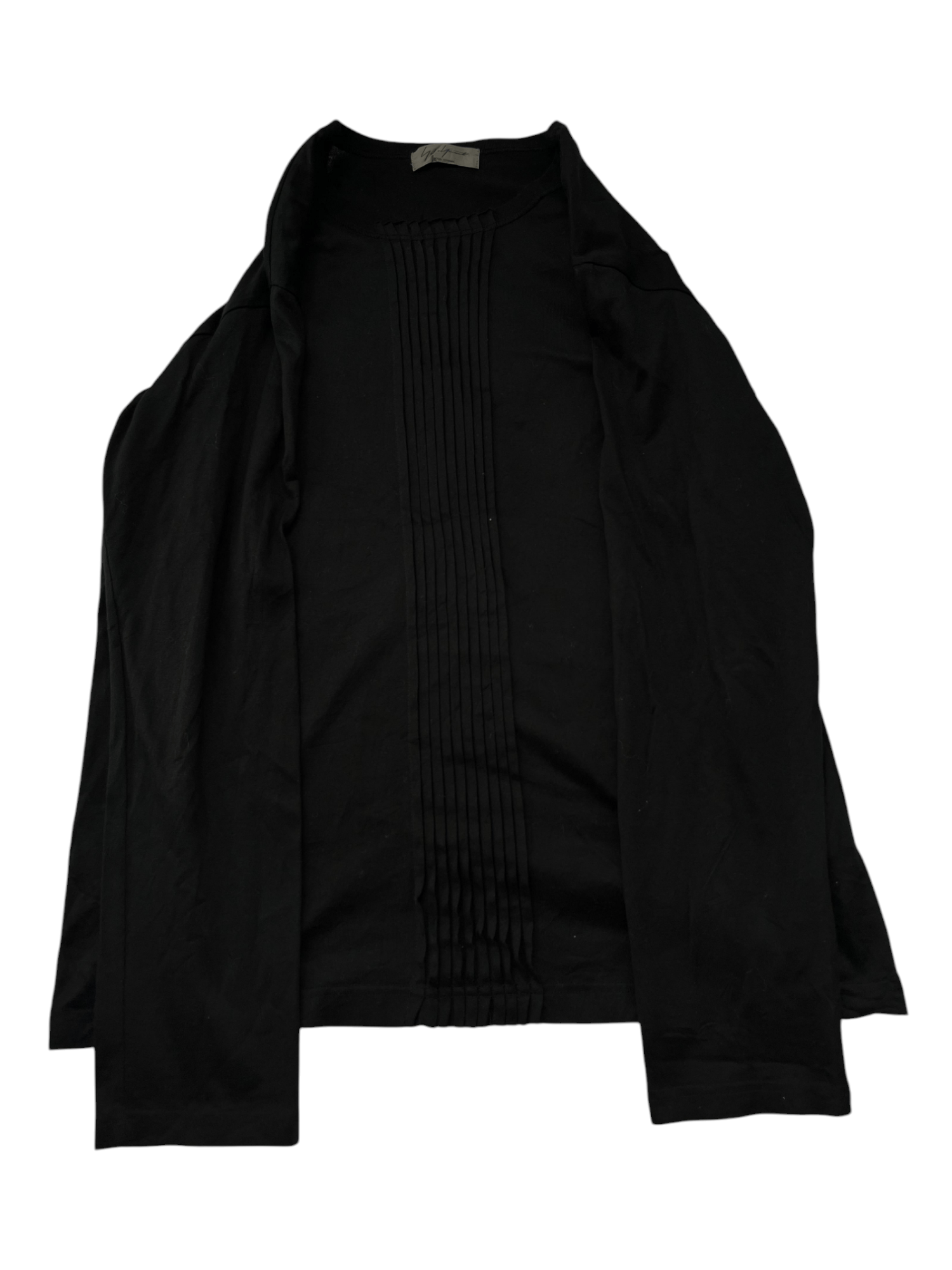 Yohji Yamamoto Yohji Yamamoto Pour Homme Cut and Sewn Long Sleeve T-Shirt Size US M / EU 48-50 / 2 - 3 Thumbnail