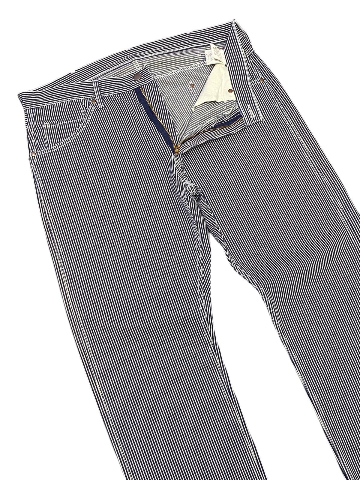 Bape A Bathing Ape Pirate Hickory Stripes Denim Pants Size US 36 / EU 52 - 5 Thumbnail
