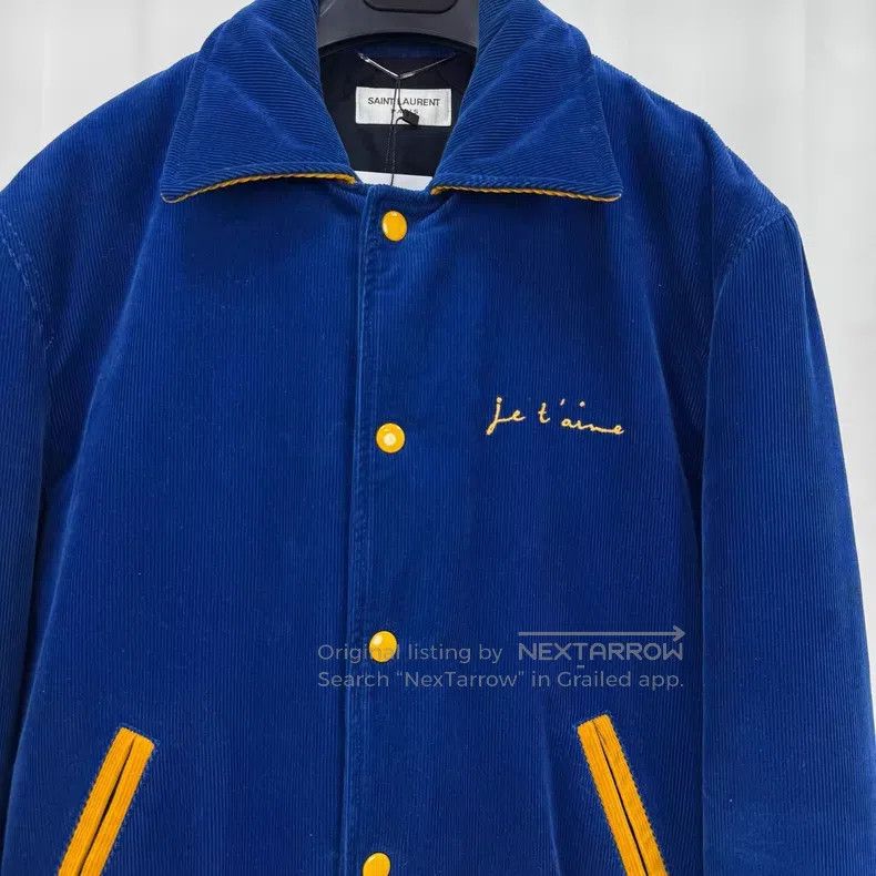 Saint Laurent Paris Saint Laurent Paris Embroidered Letter Corduroy Baseball J Size US S / EU 44-46 / 1 - 3 Thumbnail