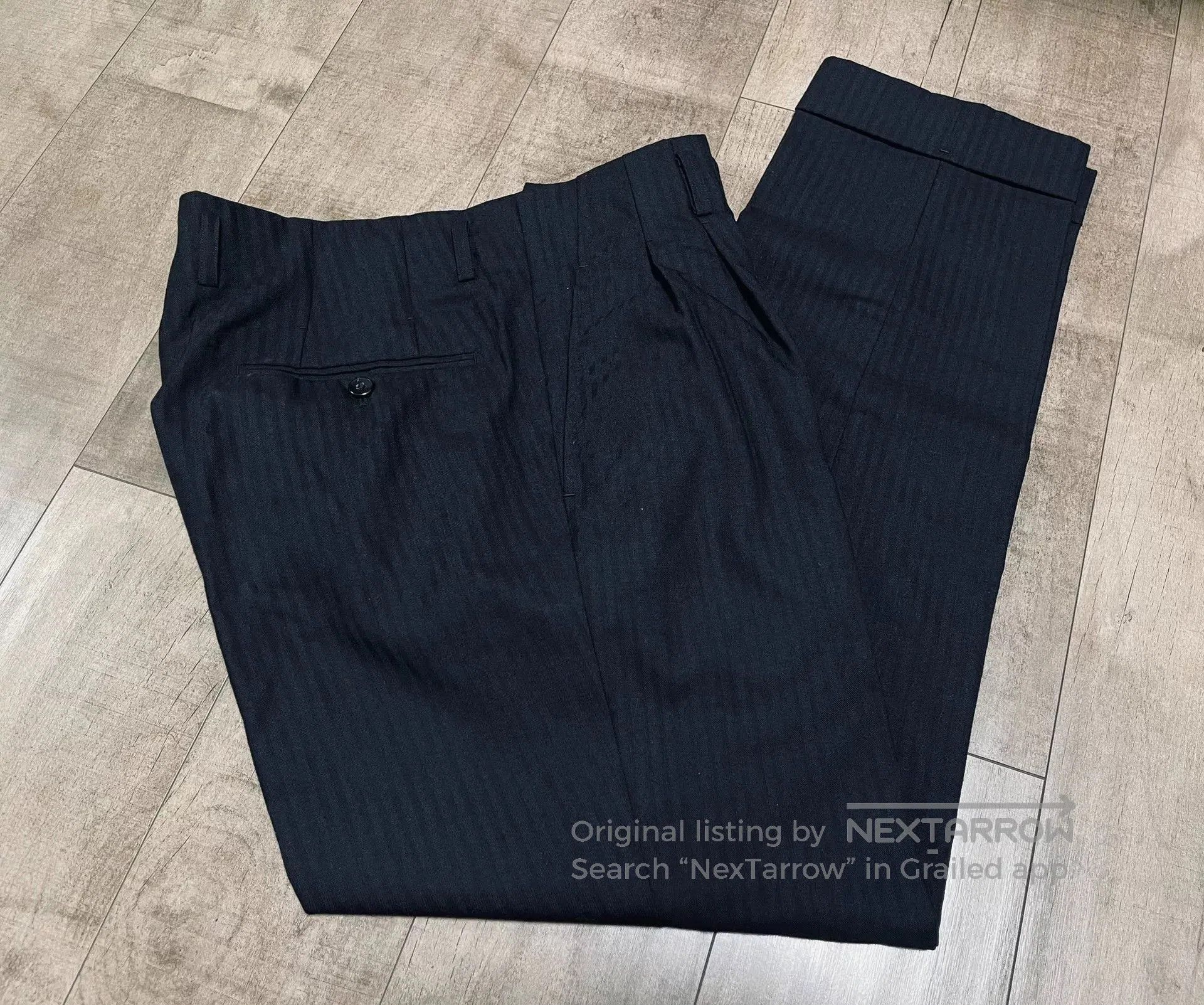 SARTORIO ARTIGIANI Neapolitan Handmade Wool Trousers. Size US 35 - 6 Thumbnail