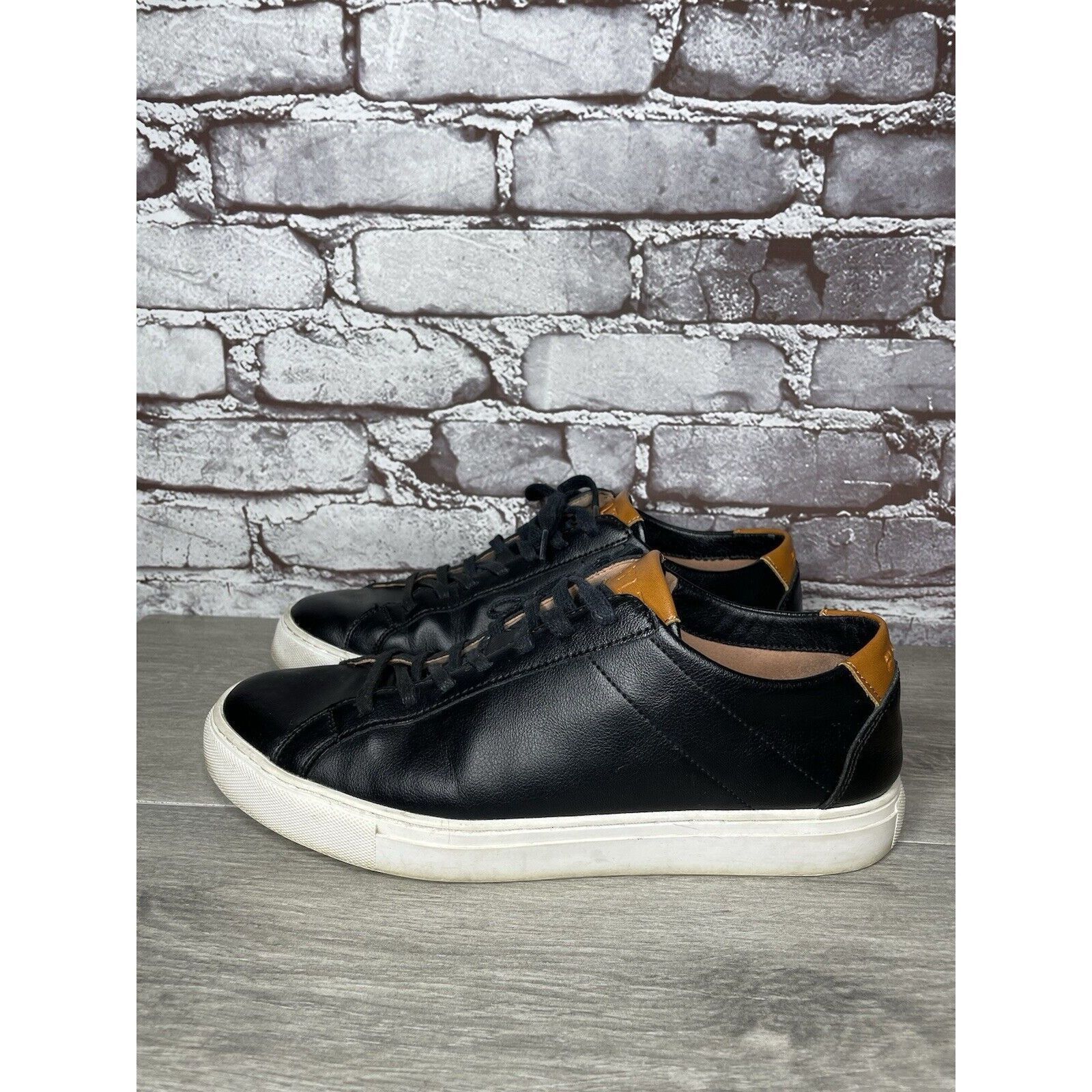 Other BYLT Everyday Shoes Black Leather Lace Up Casual Low Sneaker Size US 9 / EU 42 - 1 Thumbnail