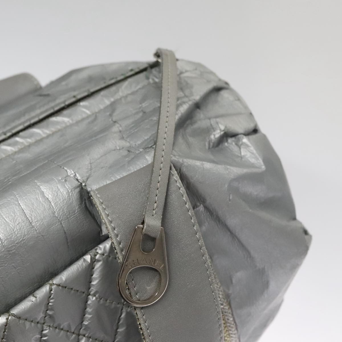 Chanel CHANEL Sports Hand Bag Coated Canvas Silver CC Size ONE SIZE - 15 Thumbnail