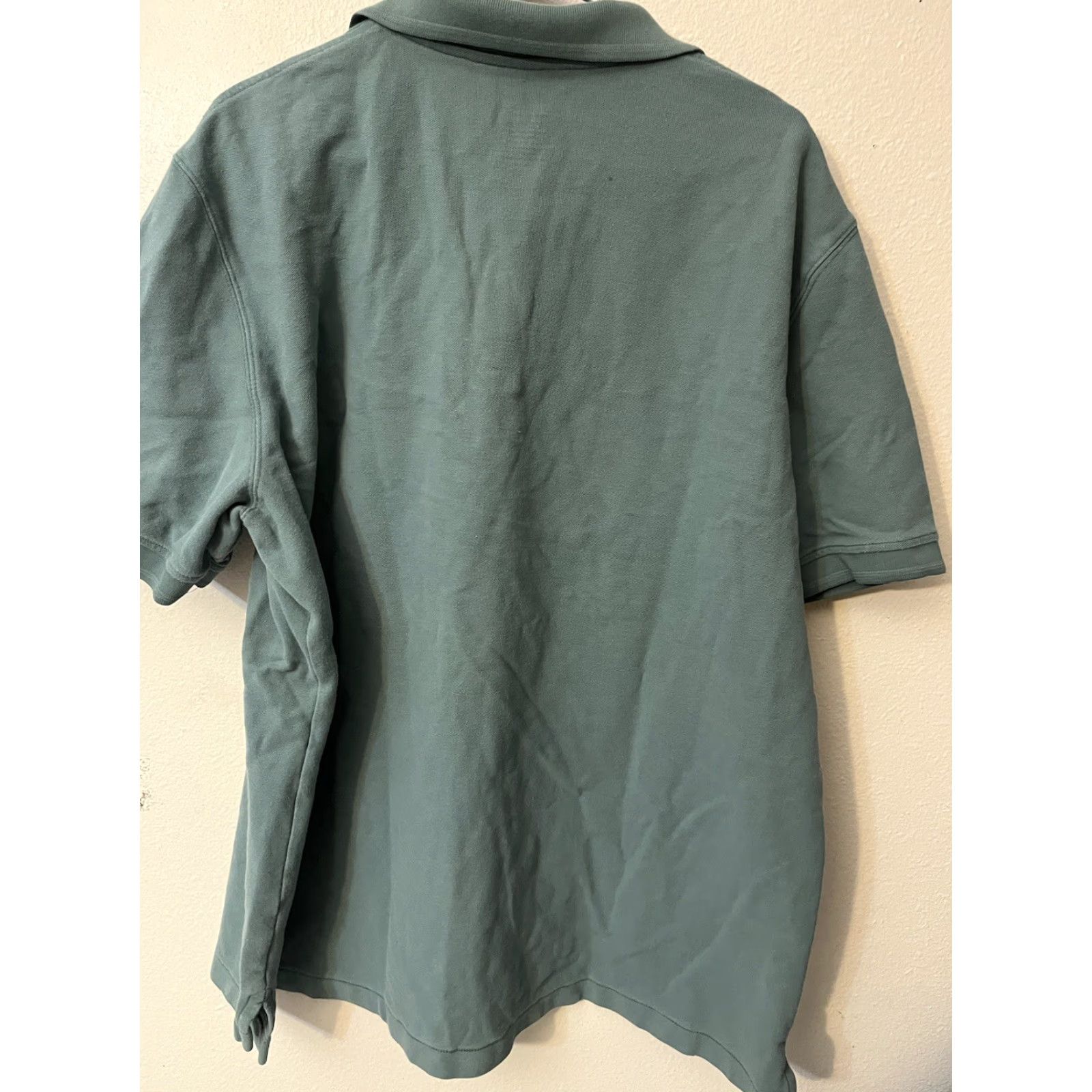 Vintage LL Bean Polo Shirt Green 2XLT Tall Short Sleeve Mens Big & Tall Cotton Blend Polo Shirt Size US XXL / EU 58 / 5 - 3 Thumbnail