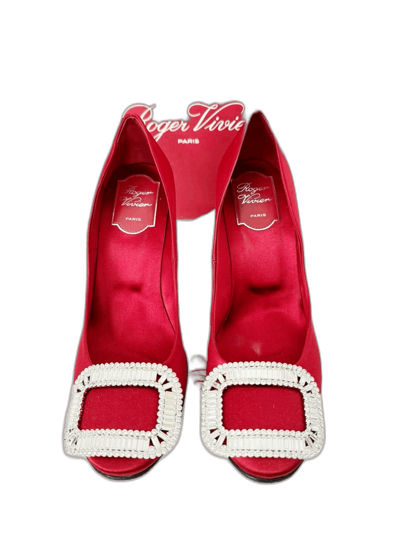 Roger Vivier Red Heels with Buckle