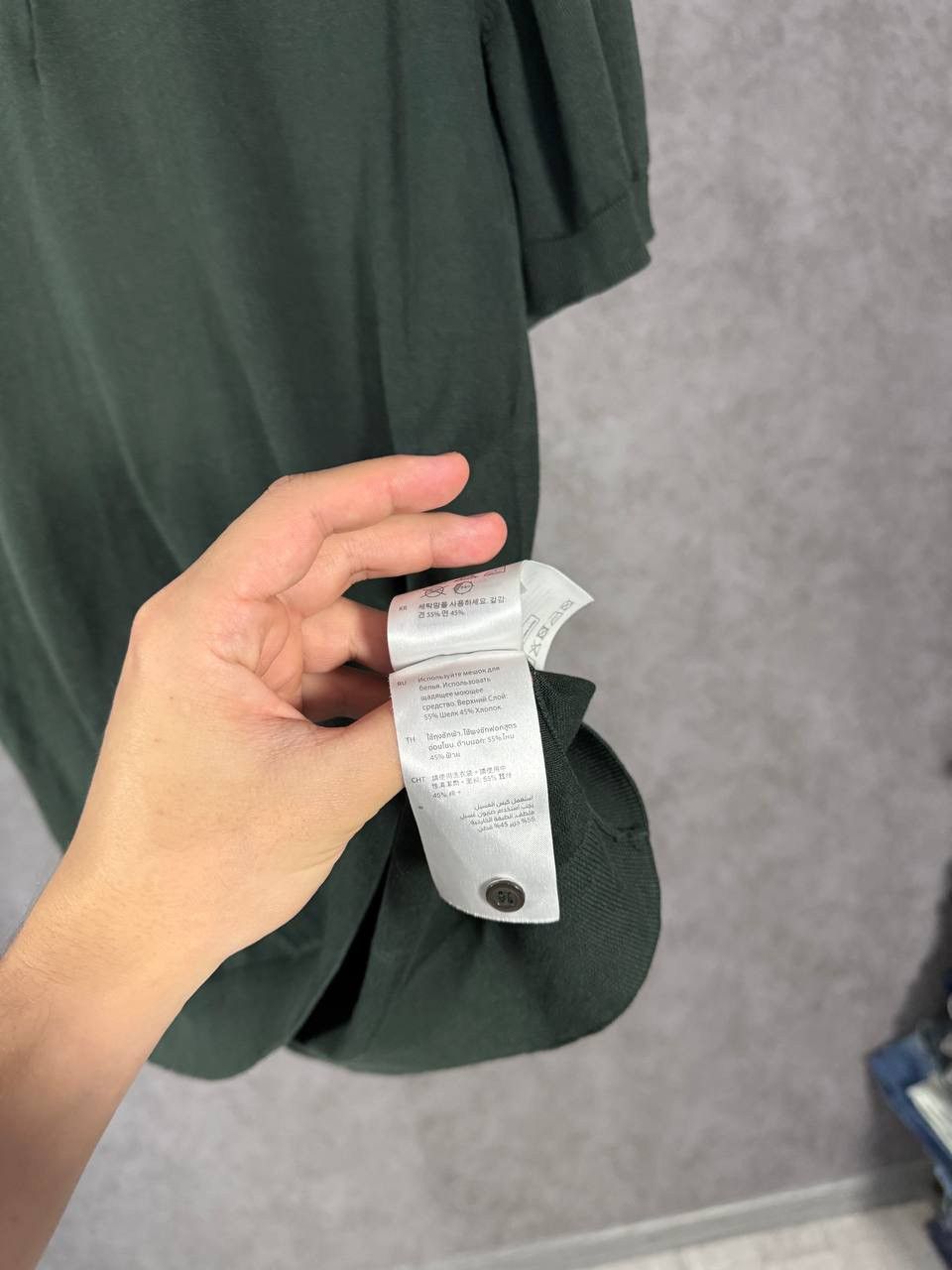 Cos COS designer silk polo tee Size US L / EU 52-54 / 3 - 5 Thumbnail