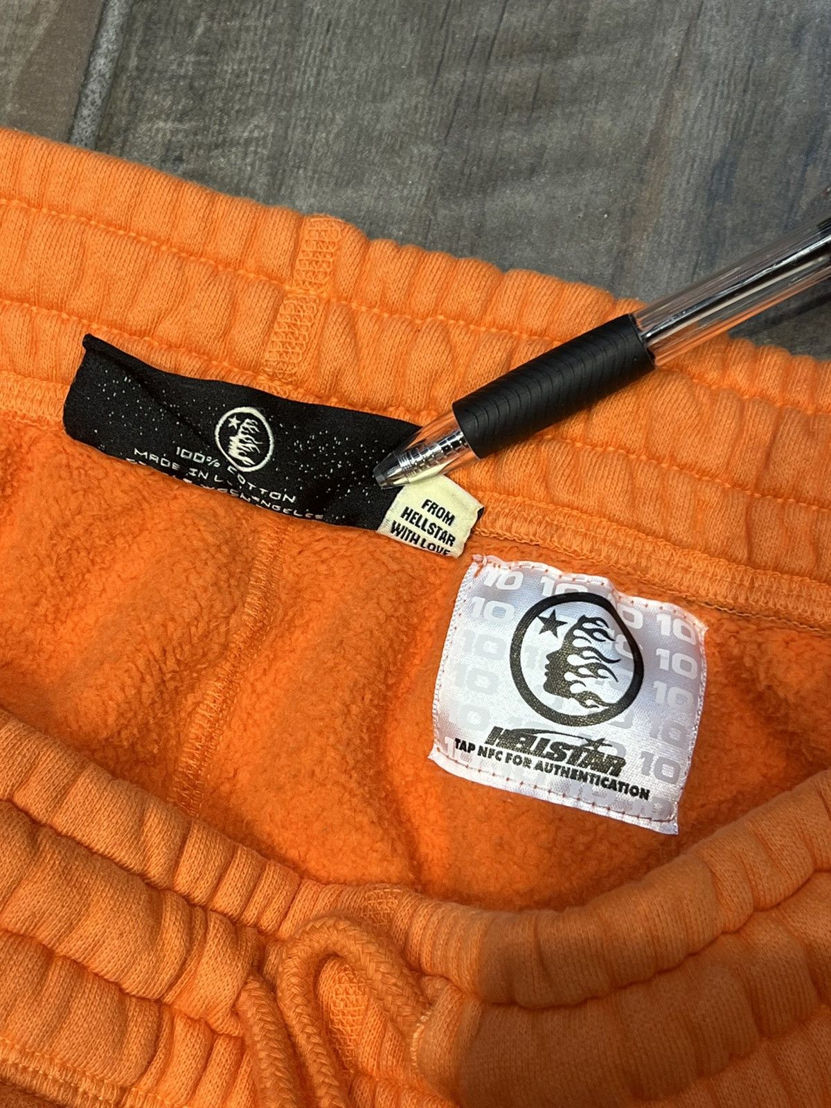 HELLSTAR HELLSTAR “FIRE ORANGE” FLARED SWEATPANTS - SIZE XL Size US 36 / EU 52 - 3 Thumbnail