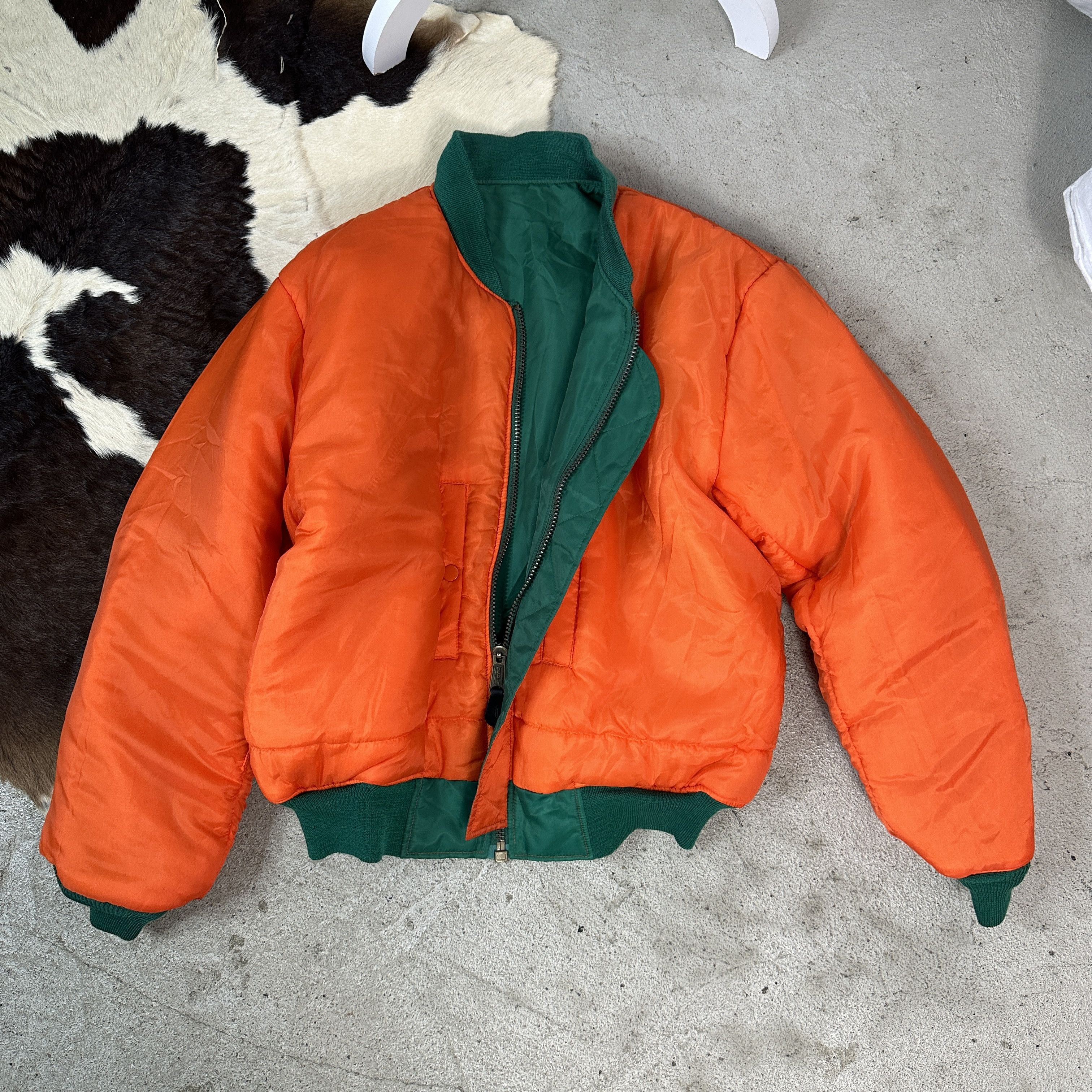 Vintage MA-1 Reversible Vintage Bomber Jacket Size US XS / EU 42 / 0 - 7 Thumbnail