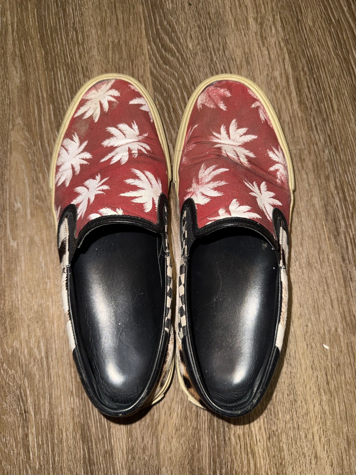 Amiri Slip On Palm Patchwork Sneakers amiri palms Size US 10 / EU 43 - 4 Thumbnail