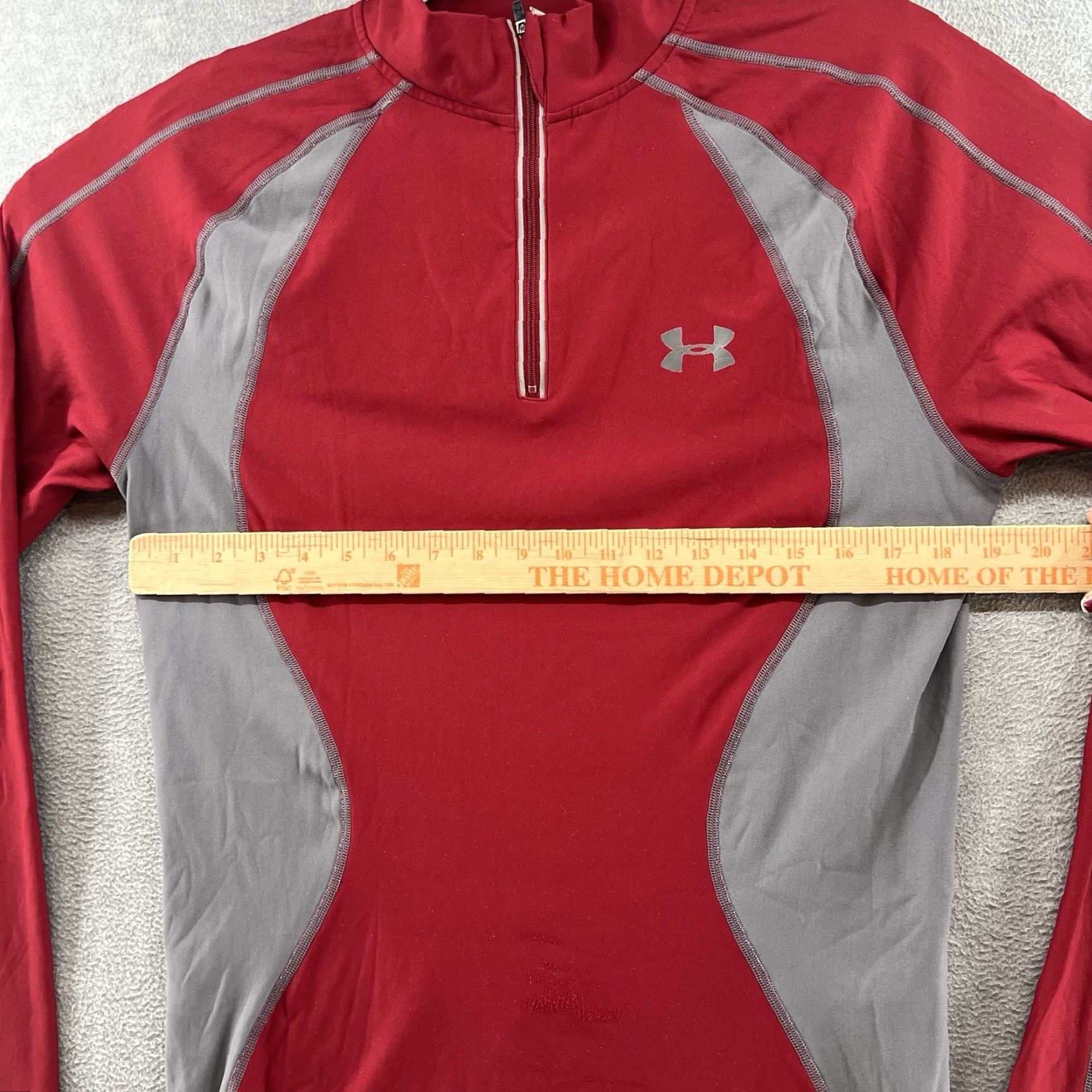 Under Armour Under armour Men XL Half Zip Pullover Sweater Red Solid Pullover Sweater Mens XL Size US XL / EU 56 / 4 - 7 Thumbnail