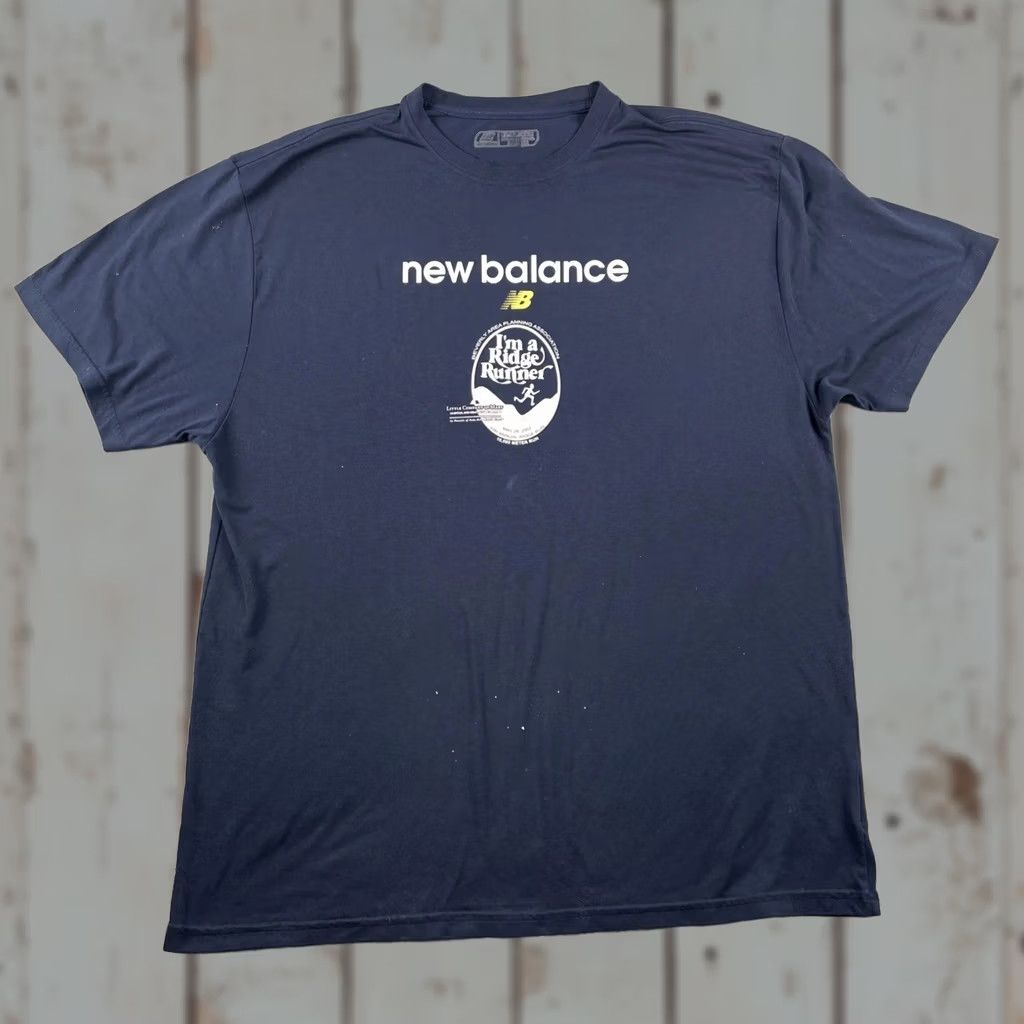 New Balance VINTAGE New Balance XL Race Crew Running Shirt Beverly 2007 Navy Blue Ridge Runner Men T-Shirt Crew Neck Short Sleeve Blue Size US XL / EU 56 / 4 - 1 Thumbnail