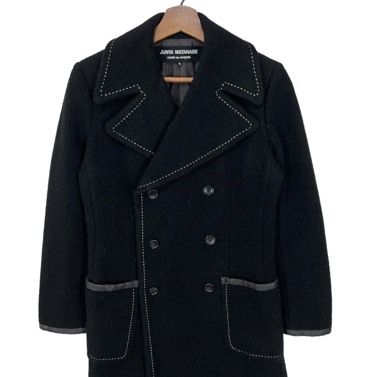 Junya Watanabe Junya Watanabe Wool Long Coat Double Breasted Coat Size US M / EU 48-50 / 2 - 3 Thumbnail
