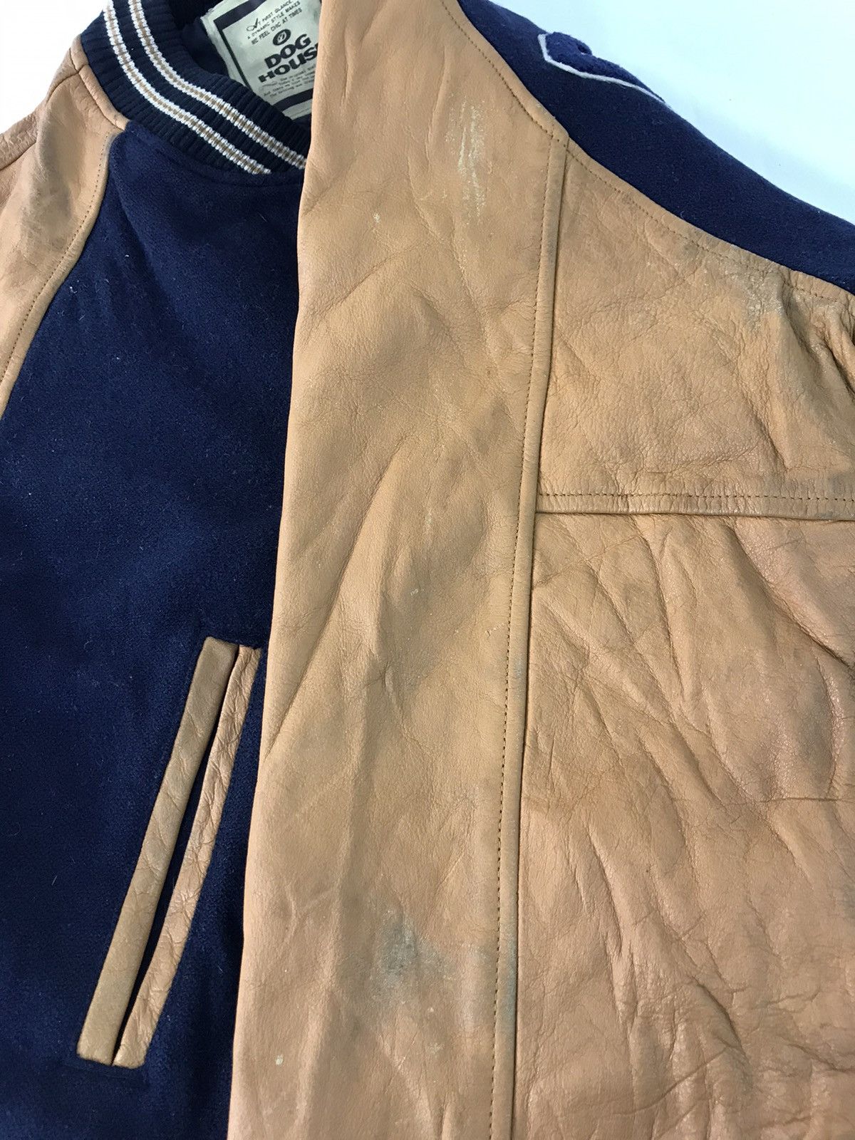 Genuine Leather Dog House Griffey 24 Simple Varsity Jacket Leather Sleeve Size US L / EU 52-54 / 3 - 15 Thumbnail