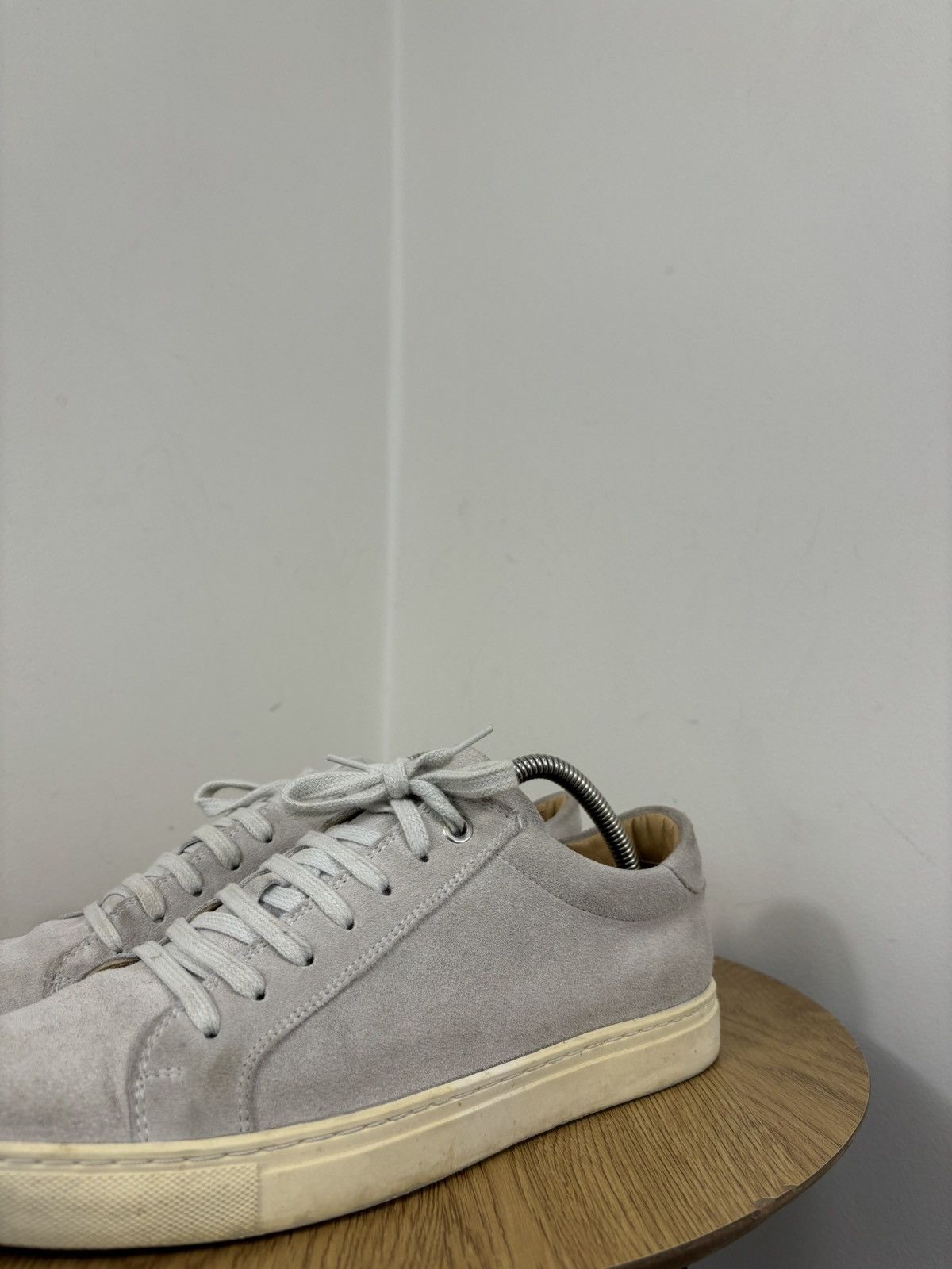 Suitsupply Suitsupply Gray Suede Leather Casual Sneakers Shoes Size US 7 / EU 40 - 11 Thumbnail
