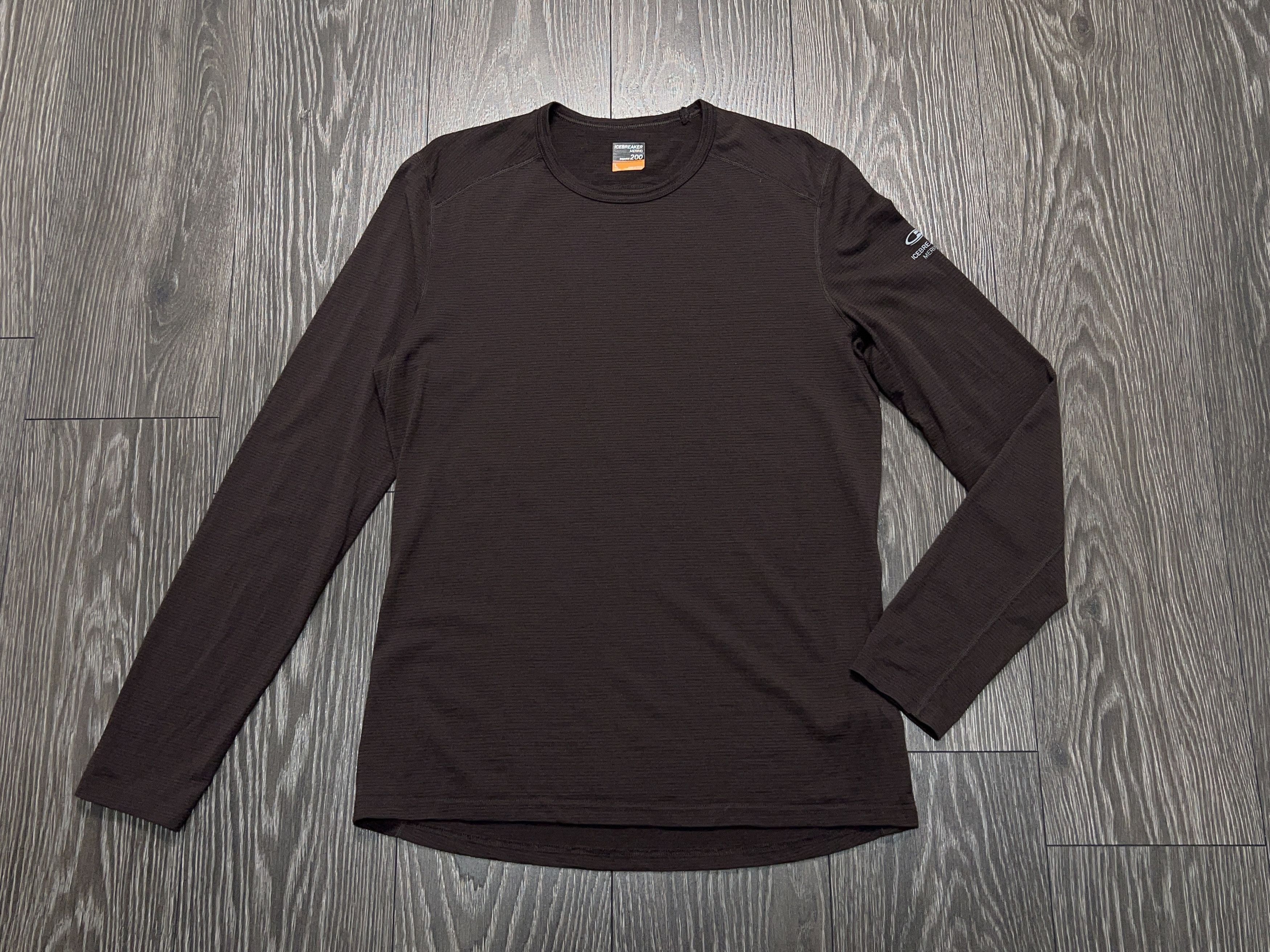 Icebreaker Mens 200 Merino Wool Long Sleeve Base Layer Shirt Sweater Size US L / EU 52-54 / 3 - 1 Thumbnail