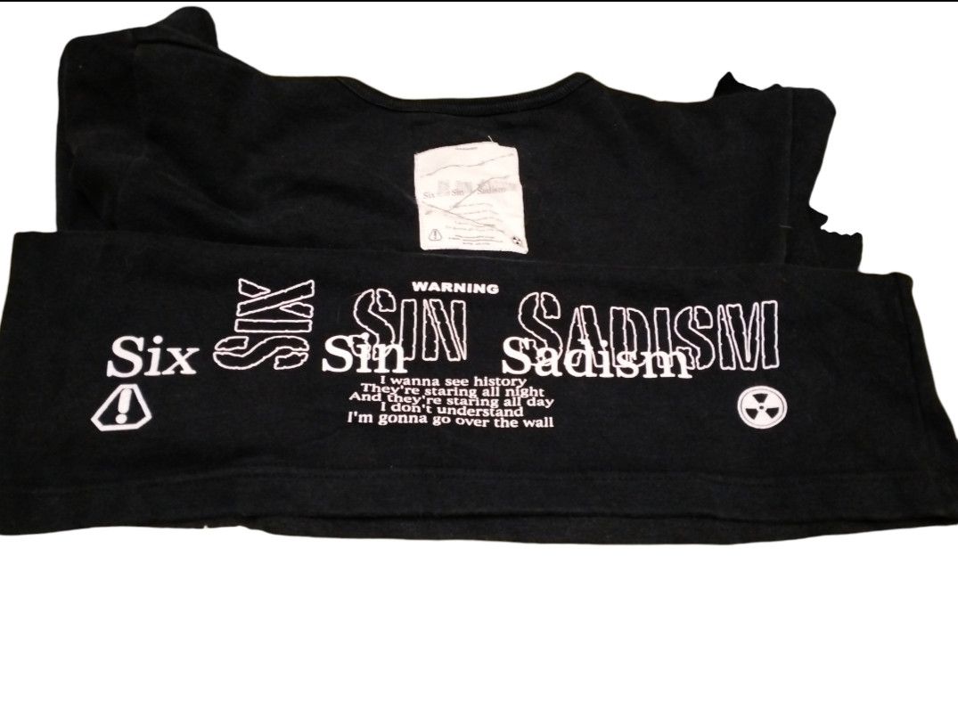 Japanese Brand Six Sin Sadism Long Sleeve Shirt Size US M / EU 48-50 / 2 - 7 Thumbnail