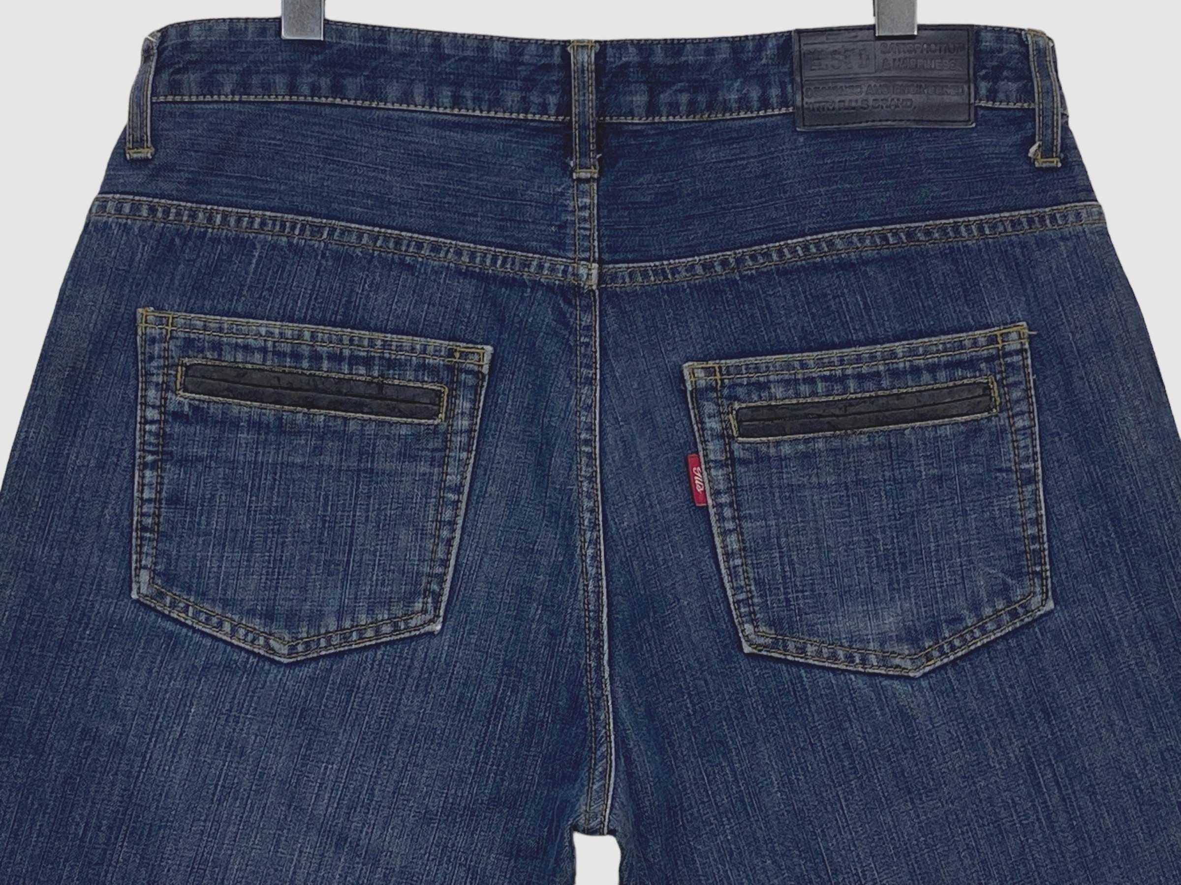 Japanese Brand Japanese Baggy Jeans Hip Hop Skateboard Style – 90s Vintage Size US 36 / EU 52 - 6 Thumbnail