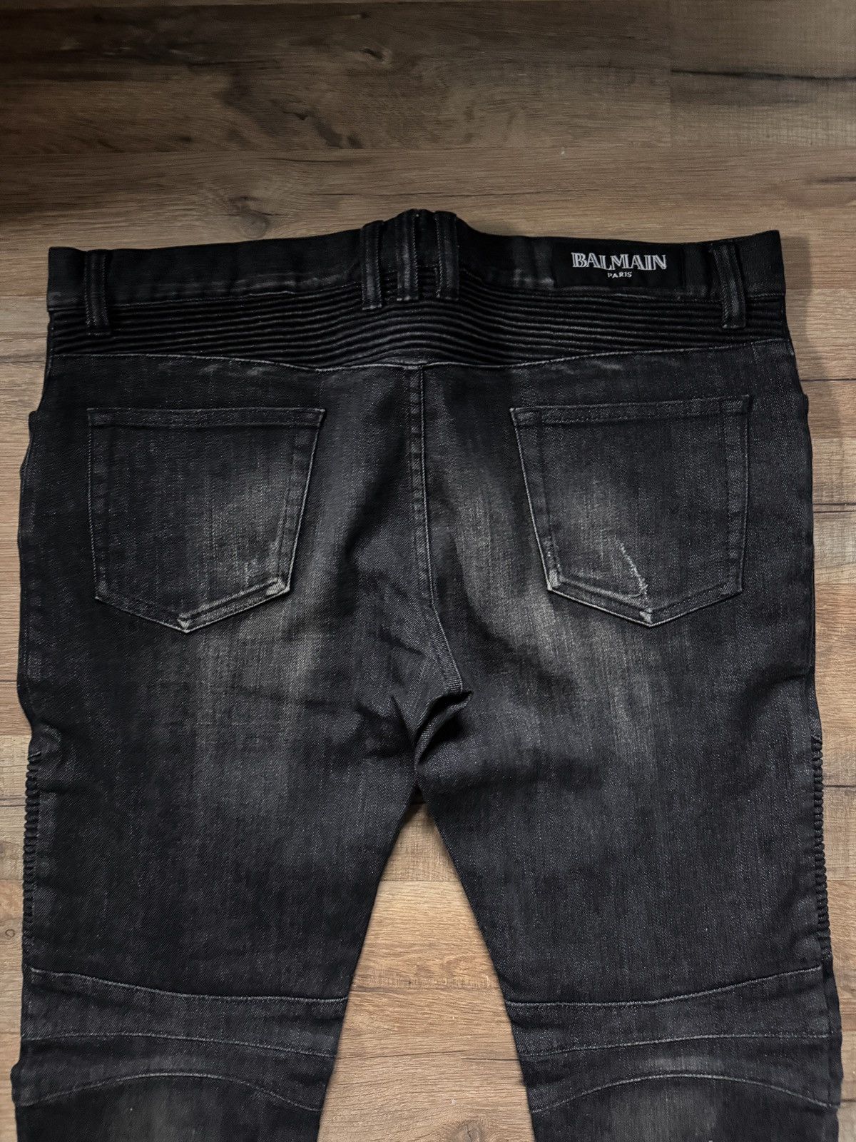 Balmain Balmain black biker jeans Size US 34 / EU 50 - 4 Thumbnail