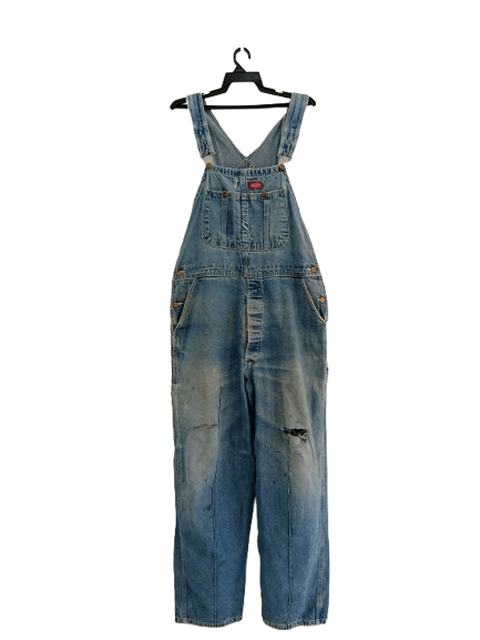 Dickies × Vintage Dickies Coverall Denim Distressed Jeans Size US L / EU 52-54 / 3 - 1 Thumbnail