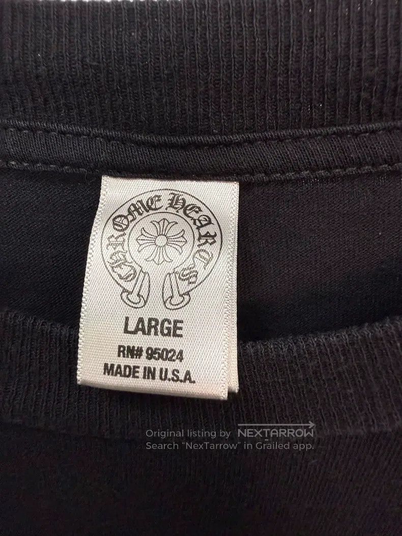 Chrome Hearts CHROME HEARTS Size L Black pocket scroll Sanskrit Logo Size US L / EU 52-54 / 3 - 3 Thumbnail
