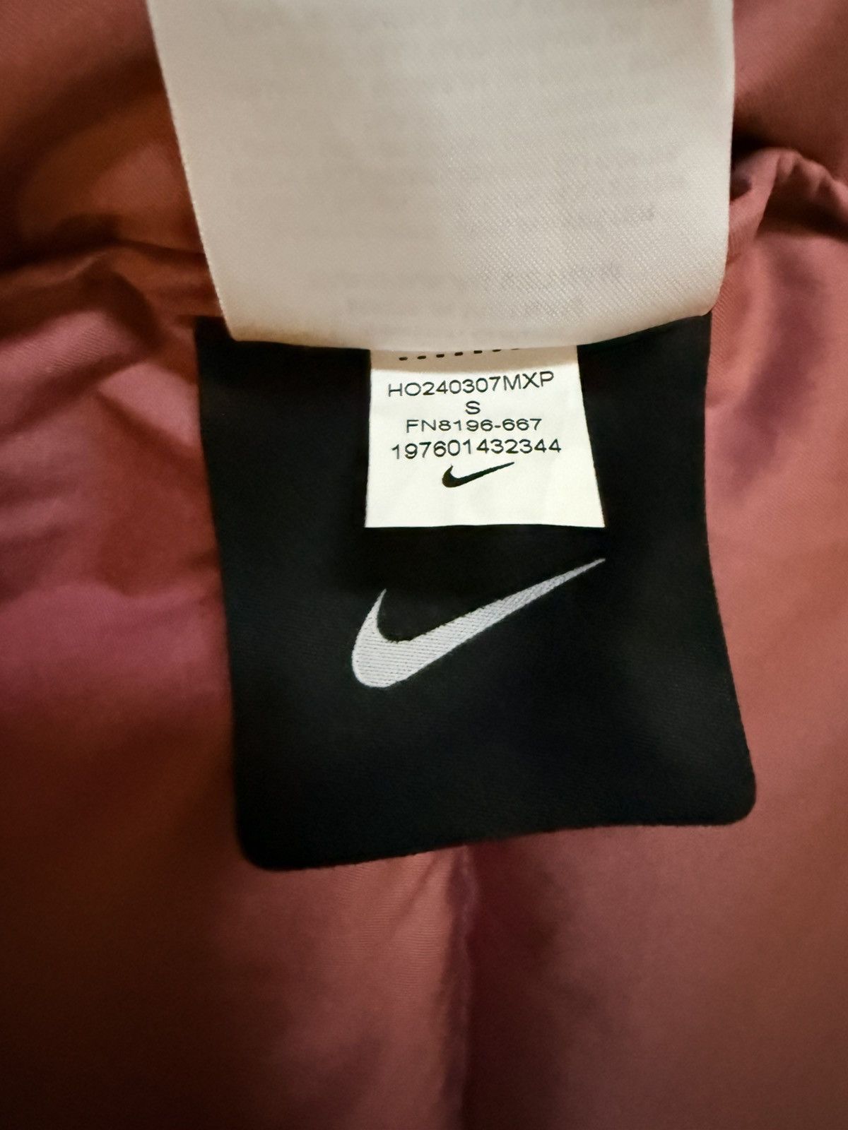 NOCTA × Nike NOCTA Puffer Jacket – Desert Berry – Size S – Brand New Size US S / EU 44-46 / 1 - 7 Thumbnail