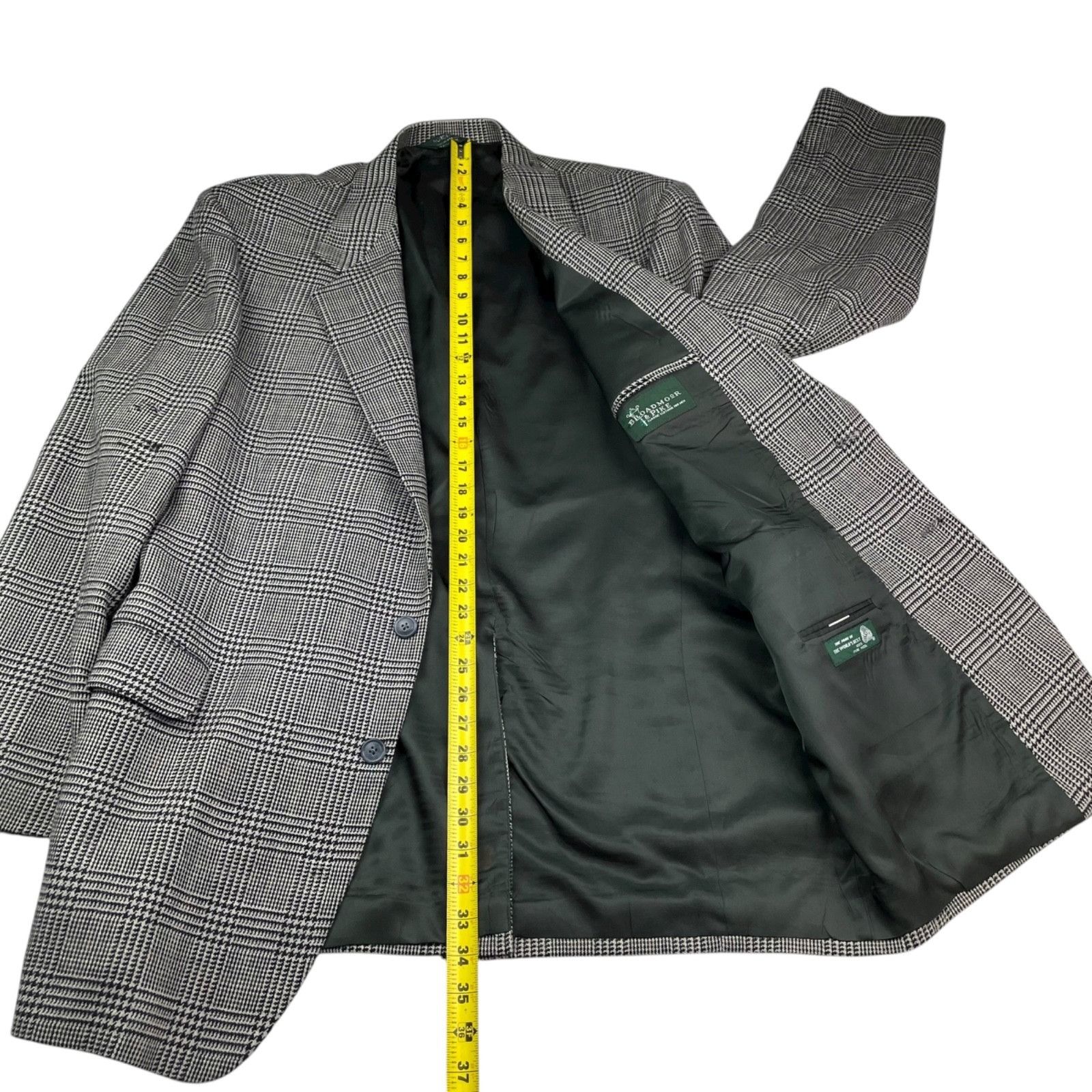 Nordstrom VTG Nordstrom x Broadmoor & Pike Men's 100% Wool Blazer Gray Size 46L - 13 Thumbnail