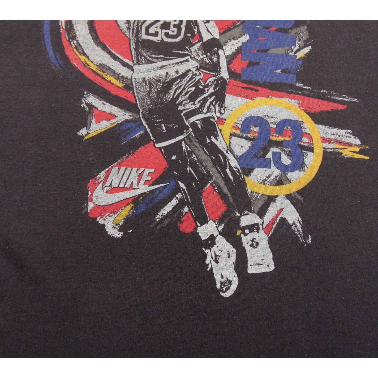 Nike VINTAGE Nike Michael Jordan Shirt Mens M Black 90s Tee Single Stitch Faded Nike Shirt Mens M Black 90s Jordan Vintage Shirt Size US M / EU 48-50 / 2 - 3 Thumbnail