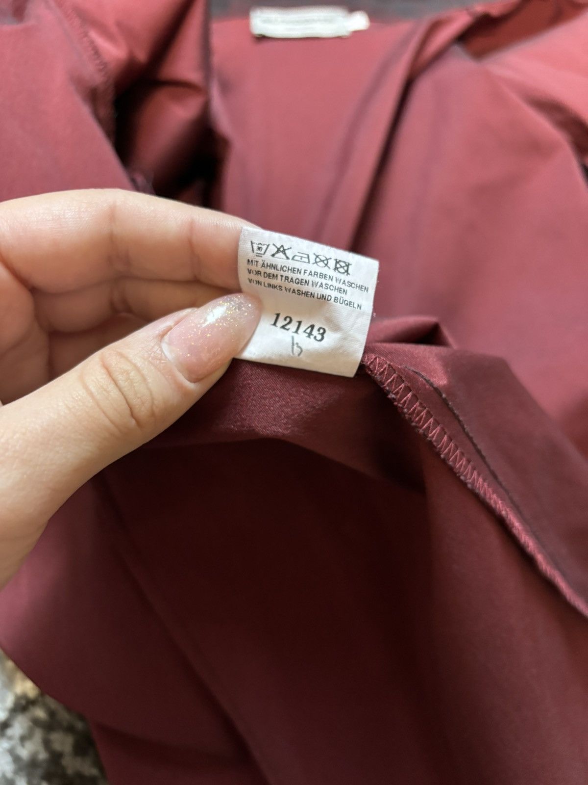 Designer × Japanese Brand × Vintage Vintage Blinddate nylone metal wine red blouses Size M / US 6-8 / IT 42-44 - 5 Thumbnail