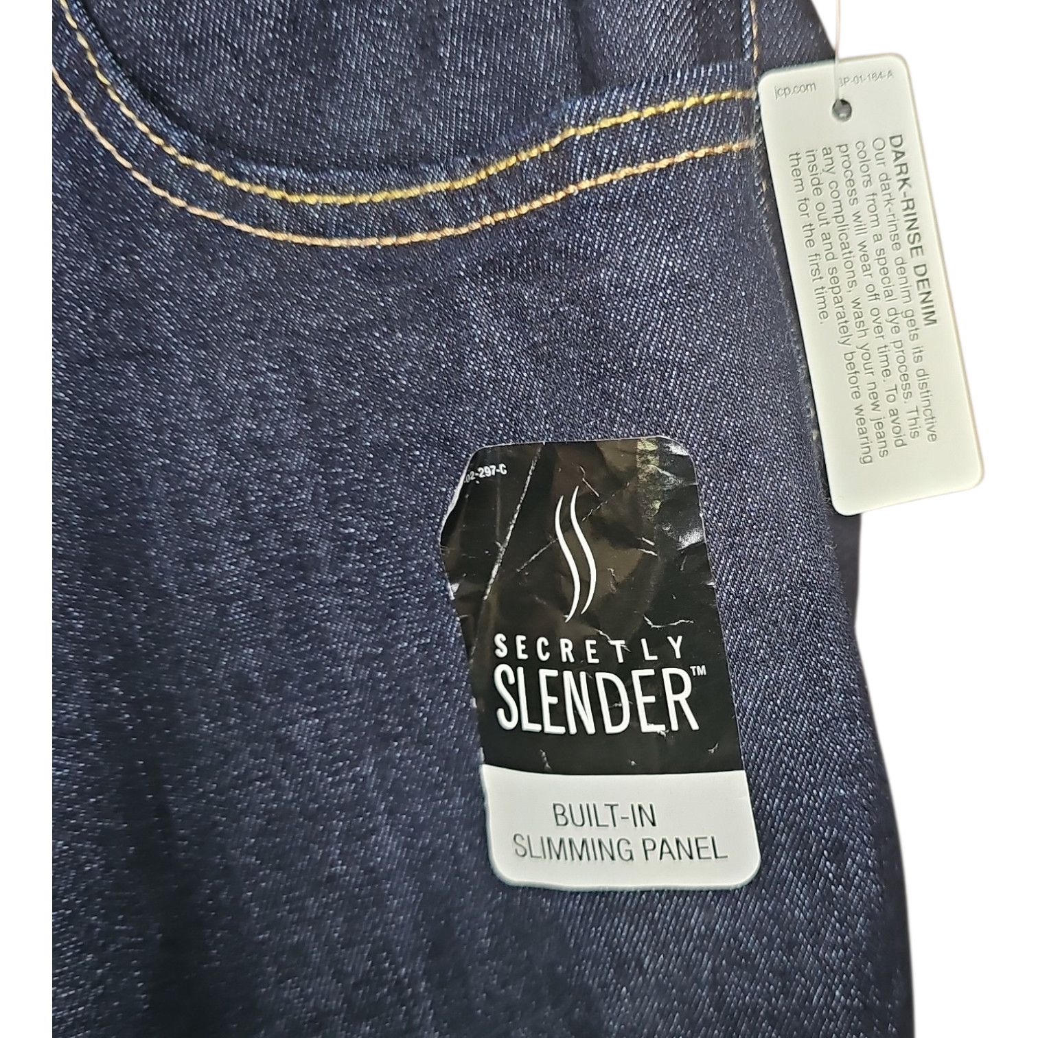 St. Johns Bay St. John's Bay Secretly Slender Capri Jeans 18W Size 41" - 2 Thumbnail