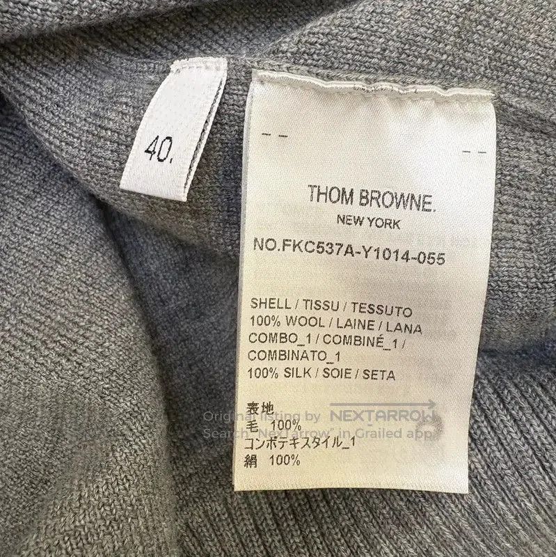Thom Browne Thom Browne Gray Wool Short Sleeve Sweater . Size M / US 6-8 / IT 42-44 - 5 Thumbnail