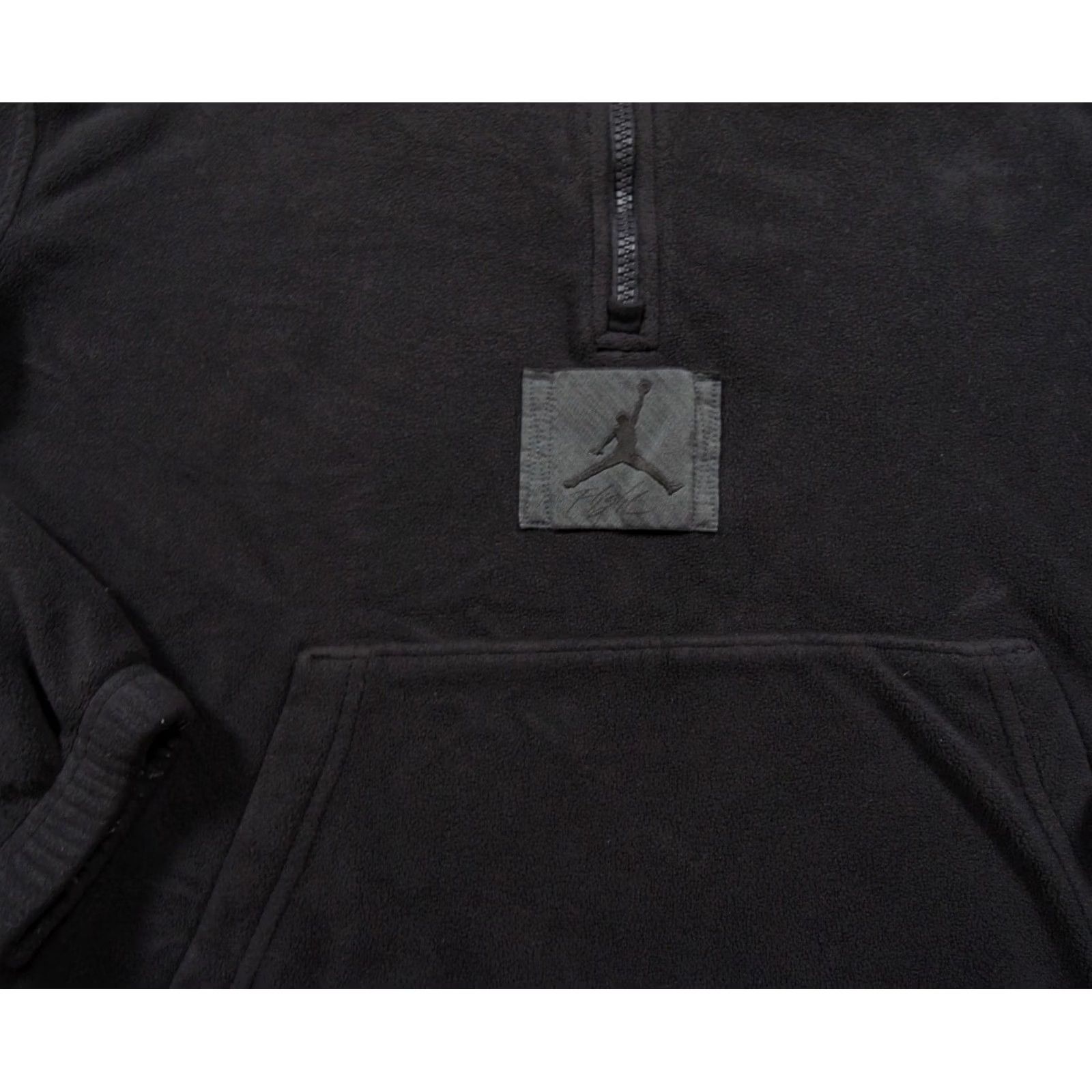 Jordan Brand Jordan Sweatshirt Mens Small Black Quarter Zip Fleece Jumpman Pocket Zipper Logo Size US S / EU 44-46 / 1 - 2 Thumbnail