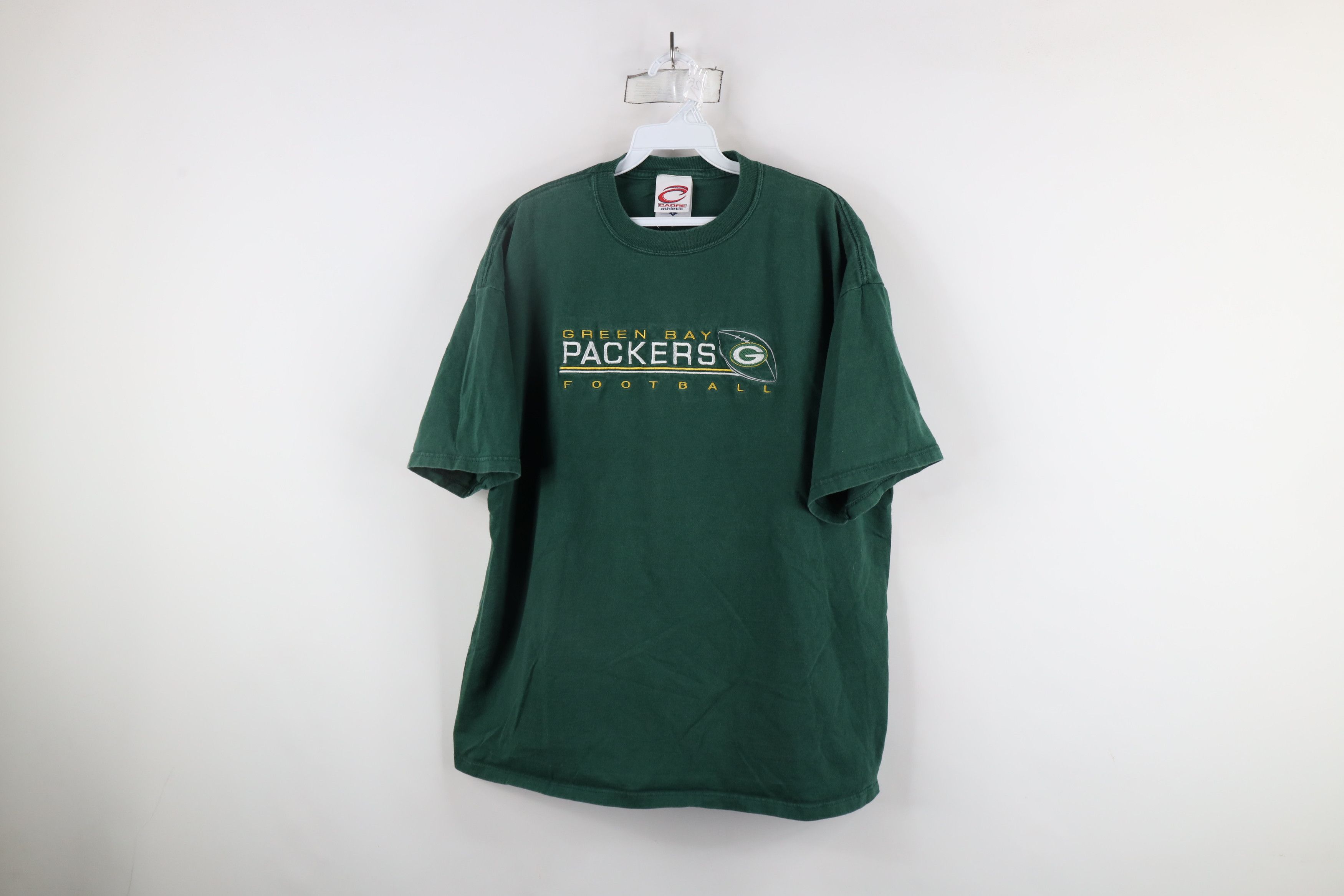 Vintage Vintage 90s Spell Out Green Bay Packers Football T-Shirt USA Size US L / EU 52-54 / 3 - 1 Thumbnail