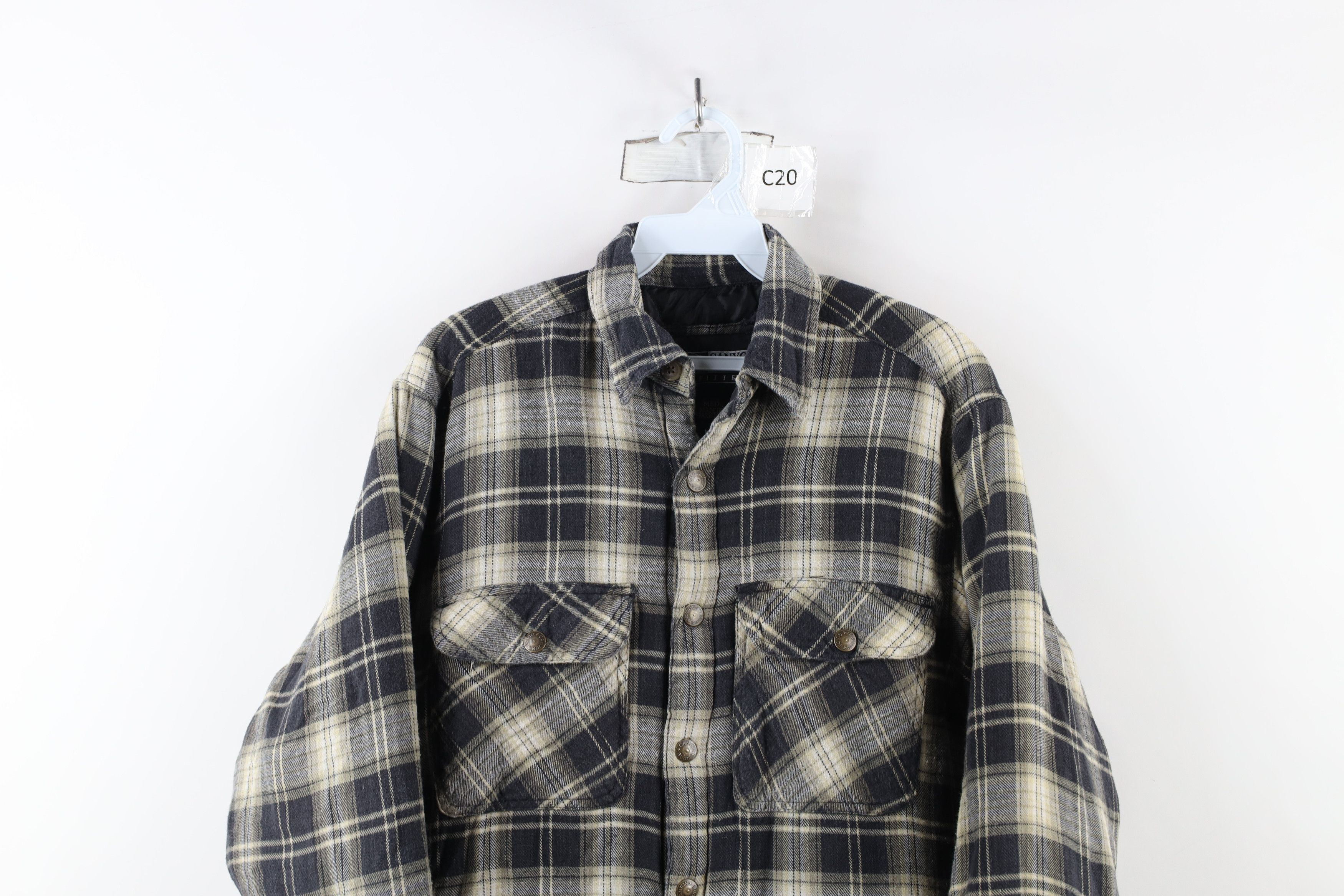 Vintage Vintage 90s Y2K Streetwear Flannel Button Shirt Jacket Size US M / EU 48-50 / 2 - 2 Thumbnail