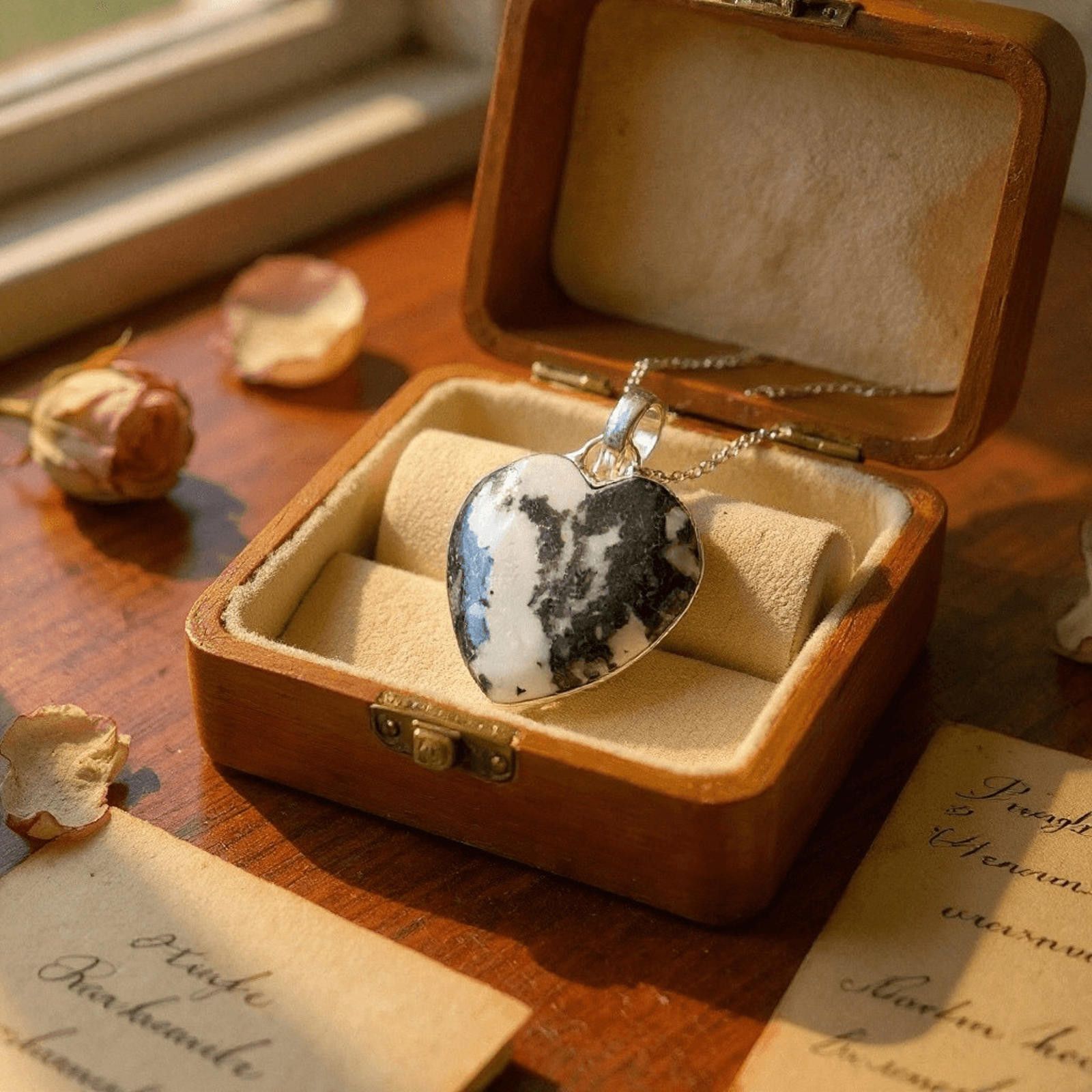 NBDN Nobrandedon Southwestern White Buffalo Turquoise Heart Pendant Necklace Size ONE SIZE - 3 Thumbnail