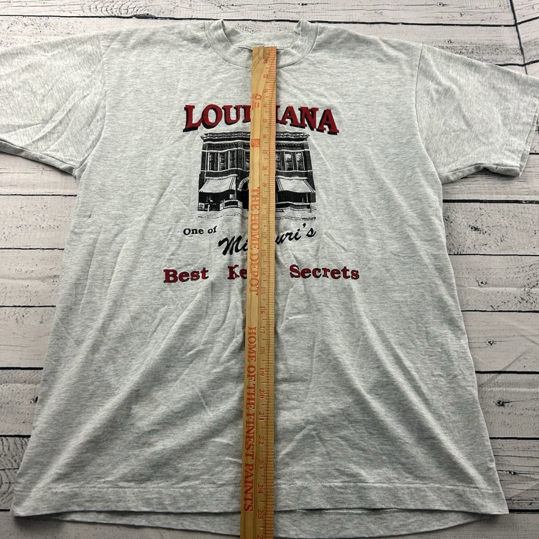 Vintage Vintage Louisiana Missouri Short Sleeve T Shirt Men's Size M Gray Size US M / EU 48-50 / 2 - 3 Thumbnail