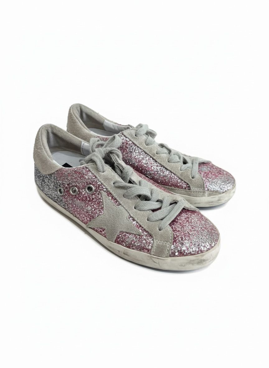 Golden Goose Golden Goose Superstar Low-Top Distressed Leather Sneakers Made in Italy Size US 10 / EU 43 - 1 Thumbnail