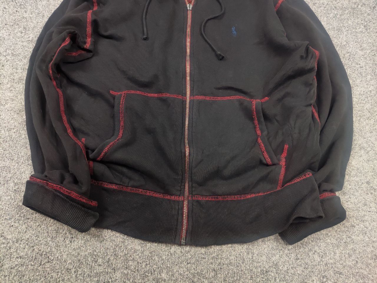 Polo Ralph Lauren Rare Vintage 90's Polo Ralph Lauren Faded Zip Hoodie Y2K Size US S / EU 44-46 / 1 - 6 Thumbnail
