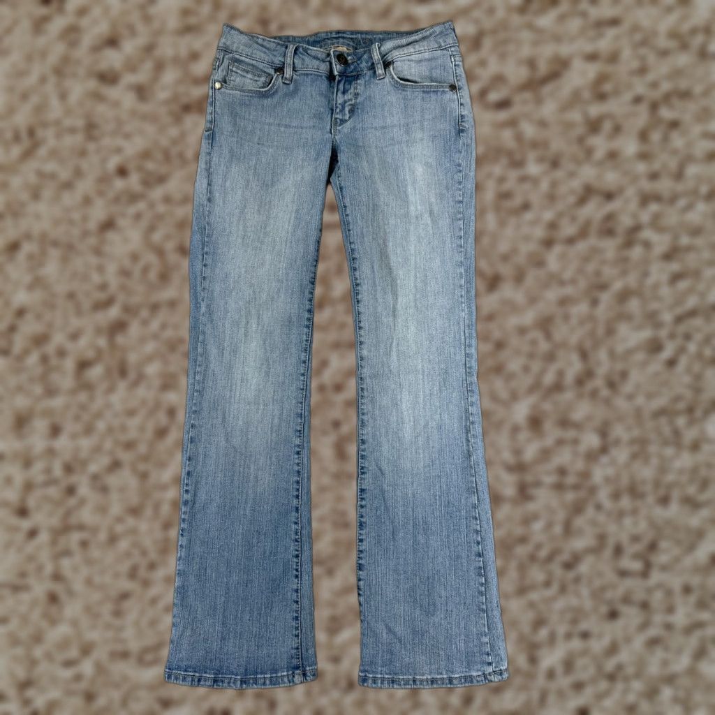 Decree Decree Jeans Womens 5 Blue Denim Bootcut Cotton Blend Embroidered Zip Fly Size 27" / US 4 / IT 40 - 1 Thumbnail