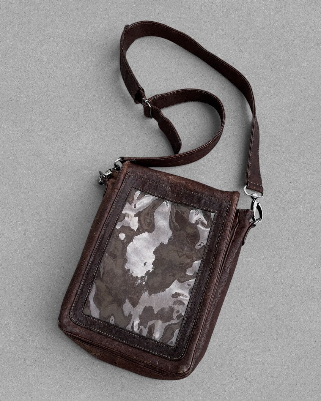 Maison Margiela 2000’s MAISON MARTIN MARGIELA Transparent Pocket Leather Bag Size ONE SIZE - 3 Thumbnail
