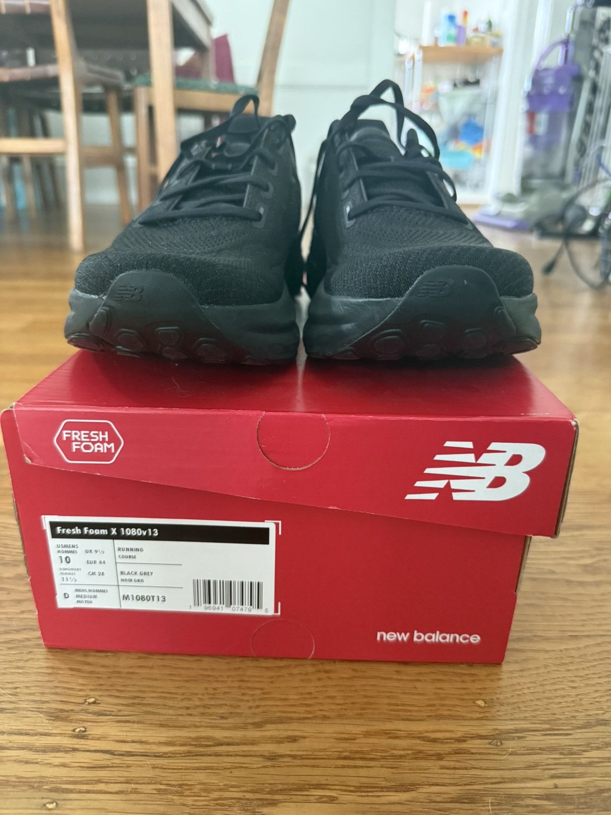New Balance New Balance Fresh Foam X 1080v13 – Triple Black (US 10) Size US 10 / EU 43 - 3 Thumbnail