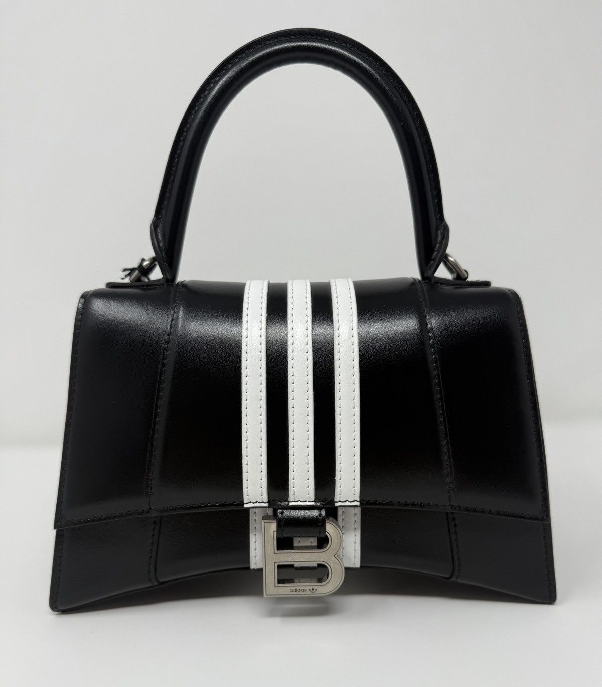 Adidas × Balenciaga Balenciaga Adidas Hourglass Leather Top Hand Bag Size ONE SIZE - 1 Thumbnail