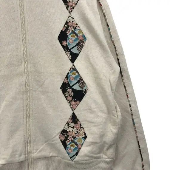 Eternal Vtg ETERNAL DENIM JAPAN Sakura Patchwork Jacket Sweater Size L / US 10 / IT 46 - 4 Thumbnail