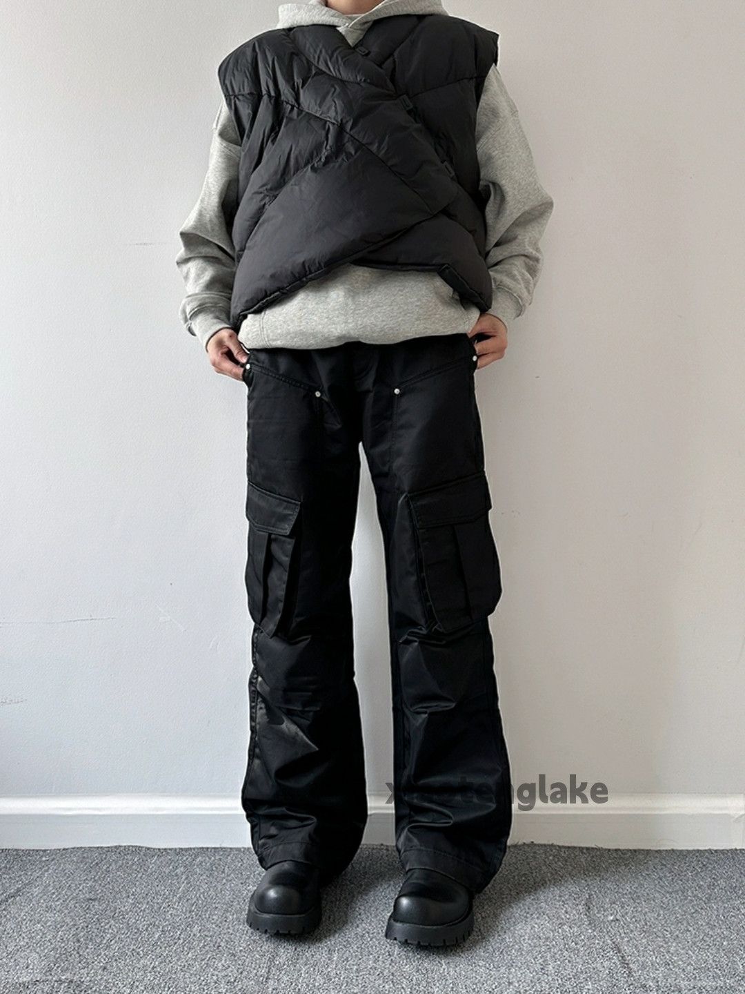 urban outdoor sports utility pleated cargo pants
