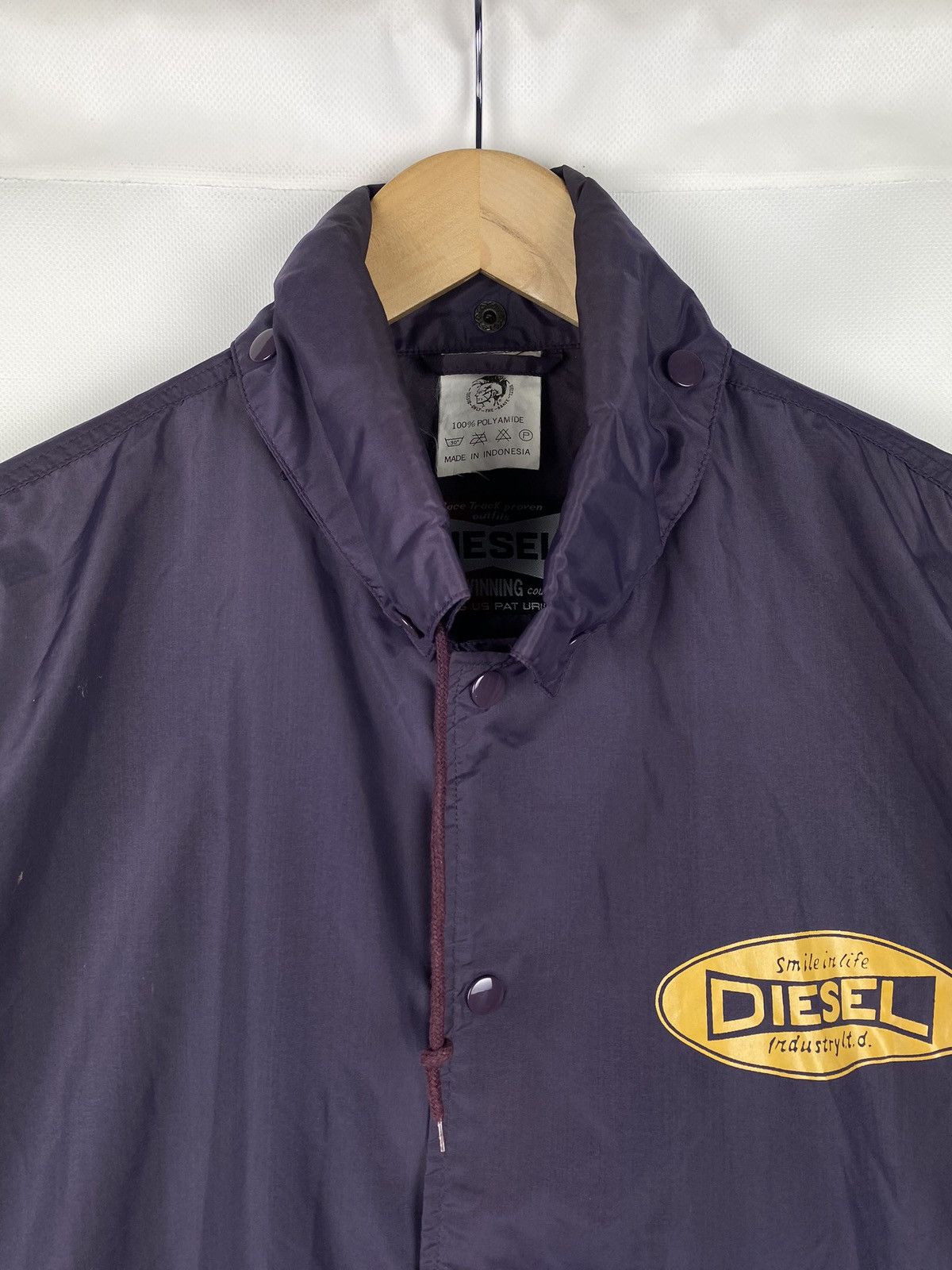 Diesel × Vintage VTG Diesel men’s nylon big logo coach jacket size L Size US L / EU 52-54 / 3 - 21 Thumbnail