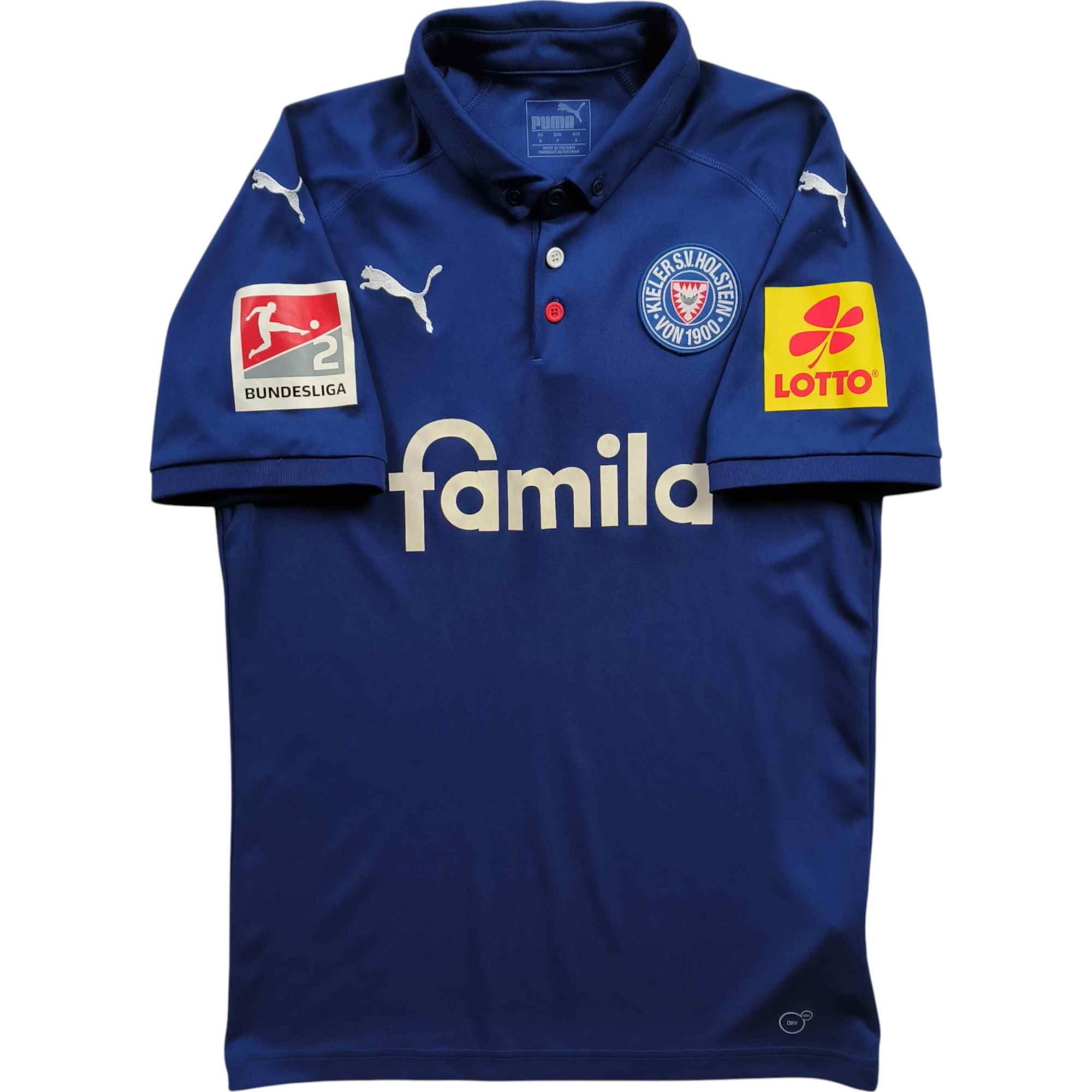 Holstein Kiel 2018-19 Puma home football jersey shirt size S